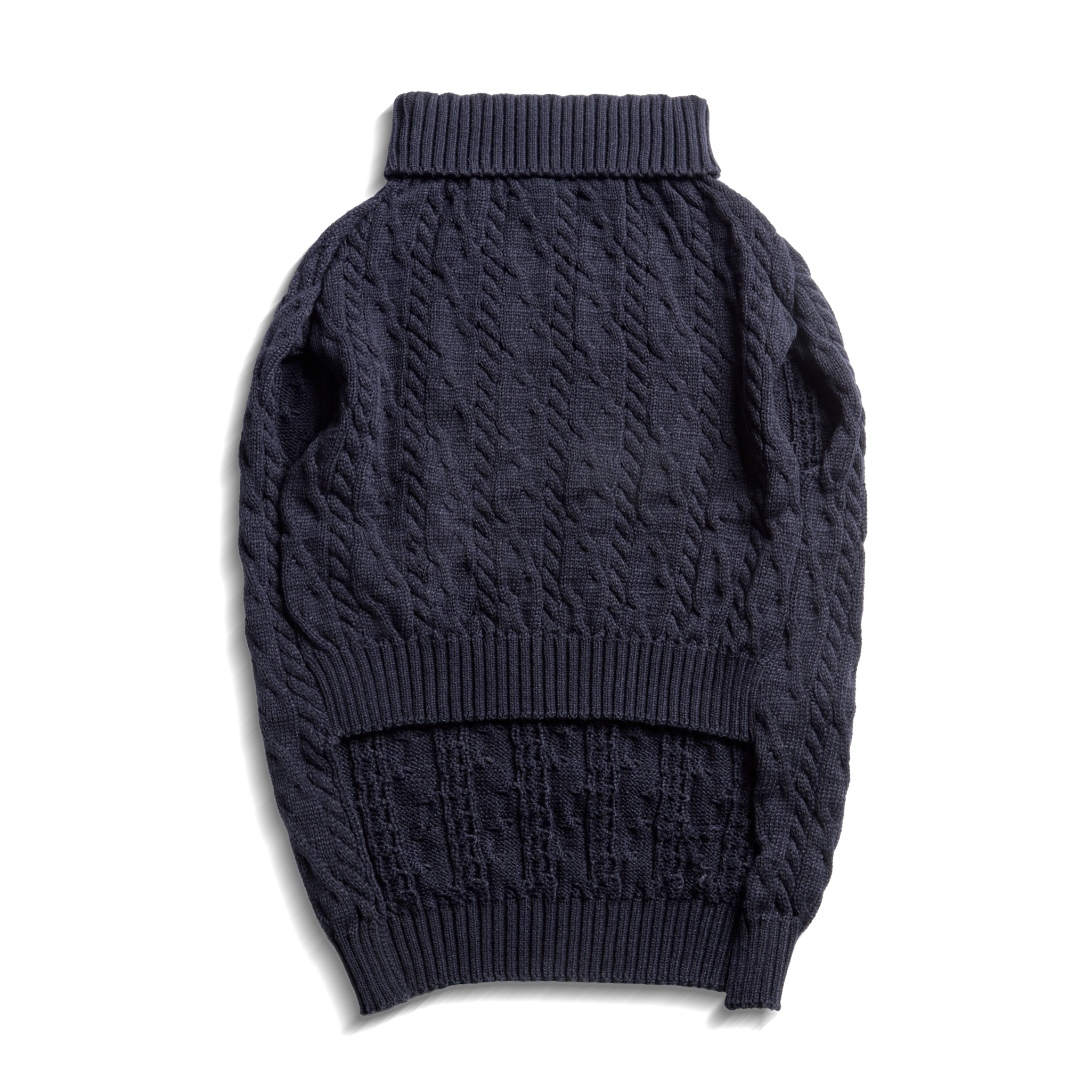 Cable Knit Dog Sweater - Ivory - Image 5