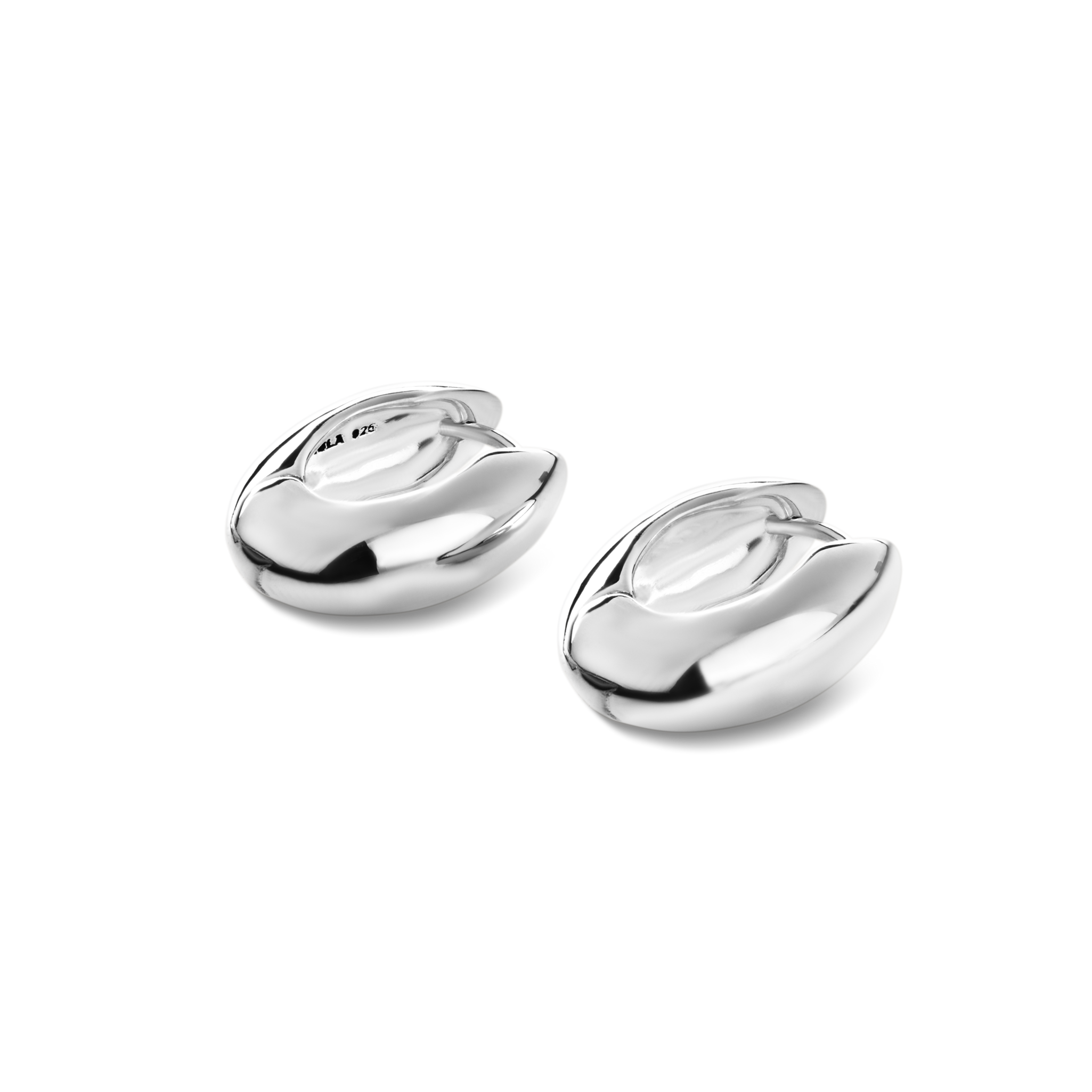 Signature Chubby Huggie Earrings - Sterling Silver - Image 3