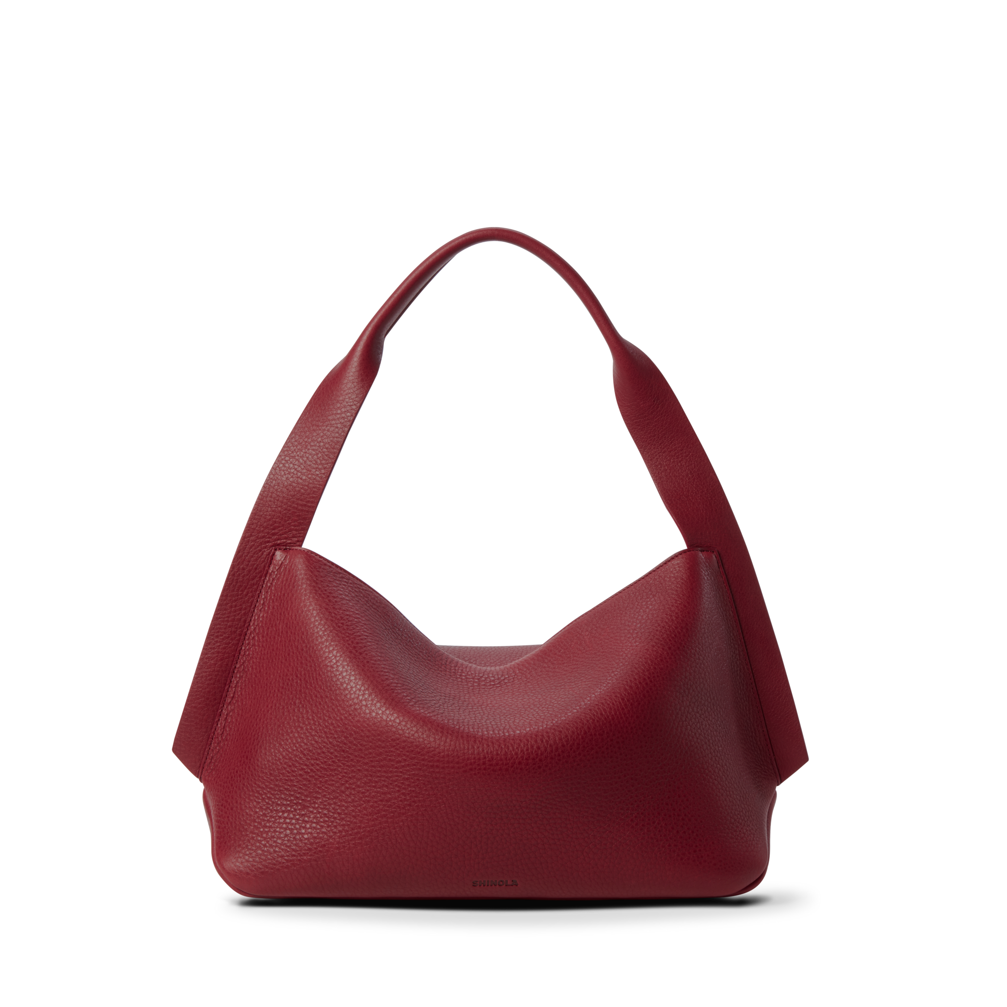 Medium Derby Shoulder Bag - Ruby