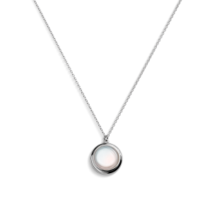 Heirloom Mother of Pearl Pendant Necklace - Sterling Silver