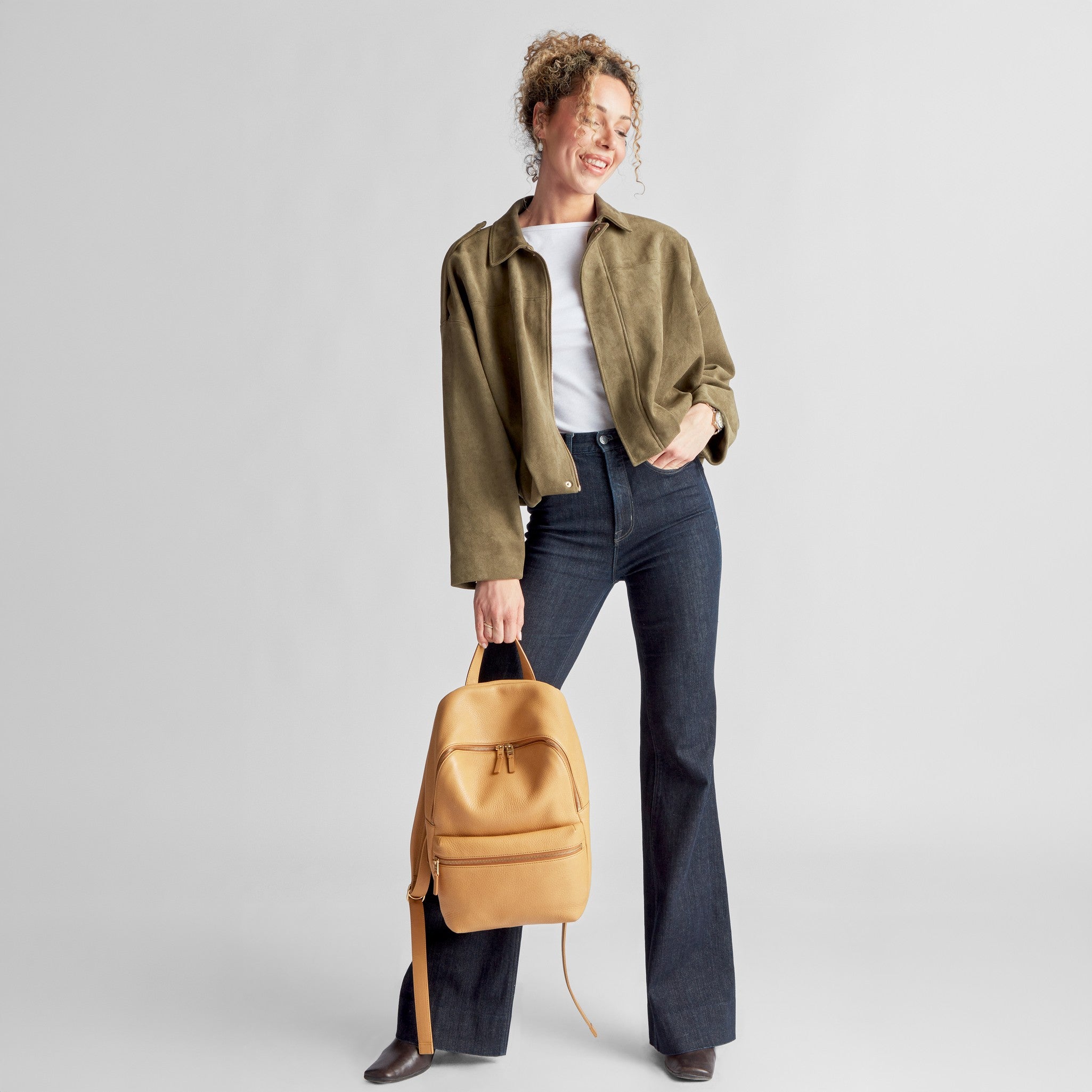 Small Runwell Backpack - Honey - Image 6