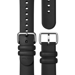 20mm Rubber Strap - Black Dash Loop