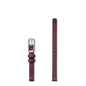 8mm Merlot Leather Watch Strap - Merlot