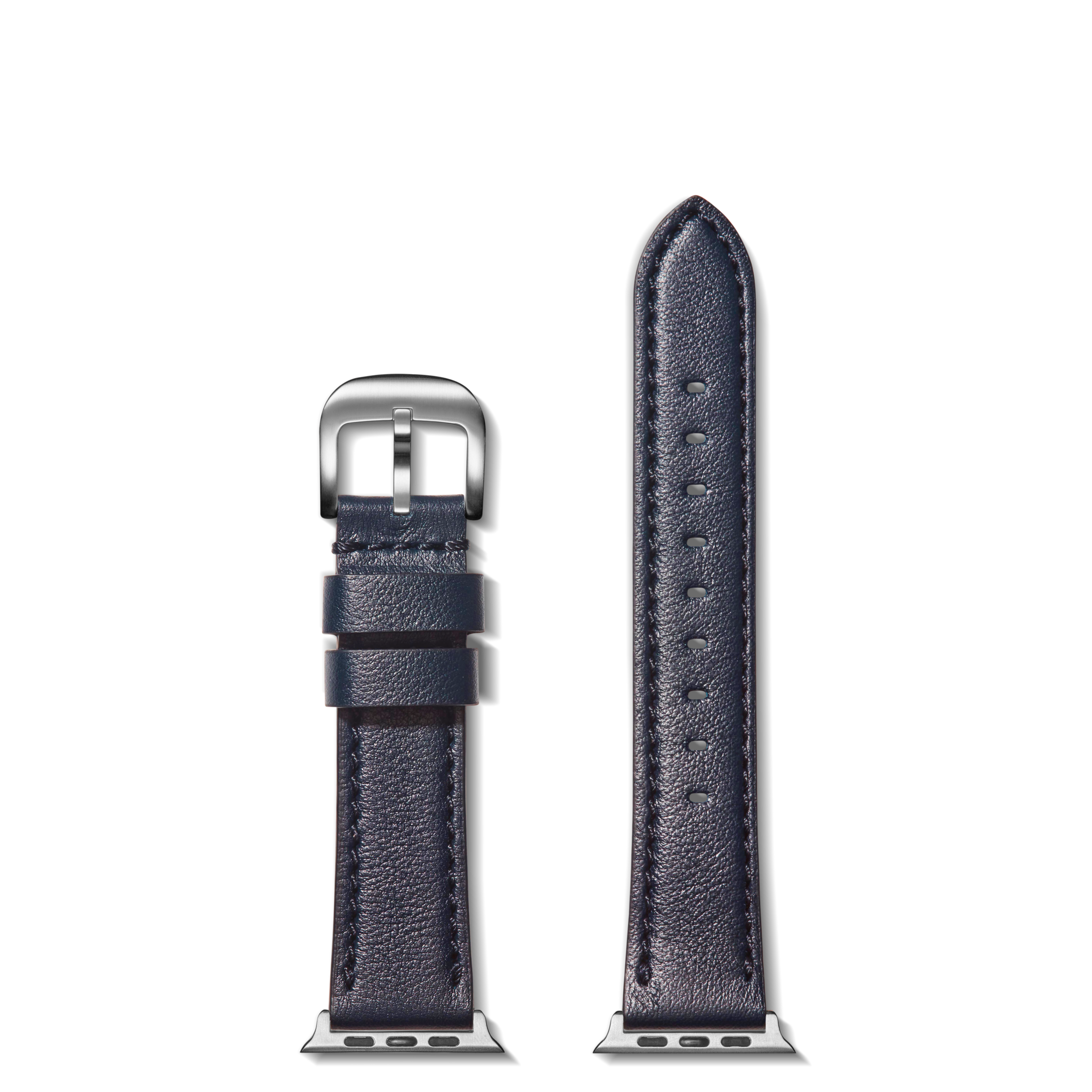 20mm Navy Leather Apple Watch Strap - Navy