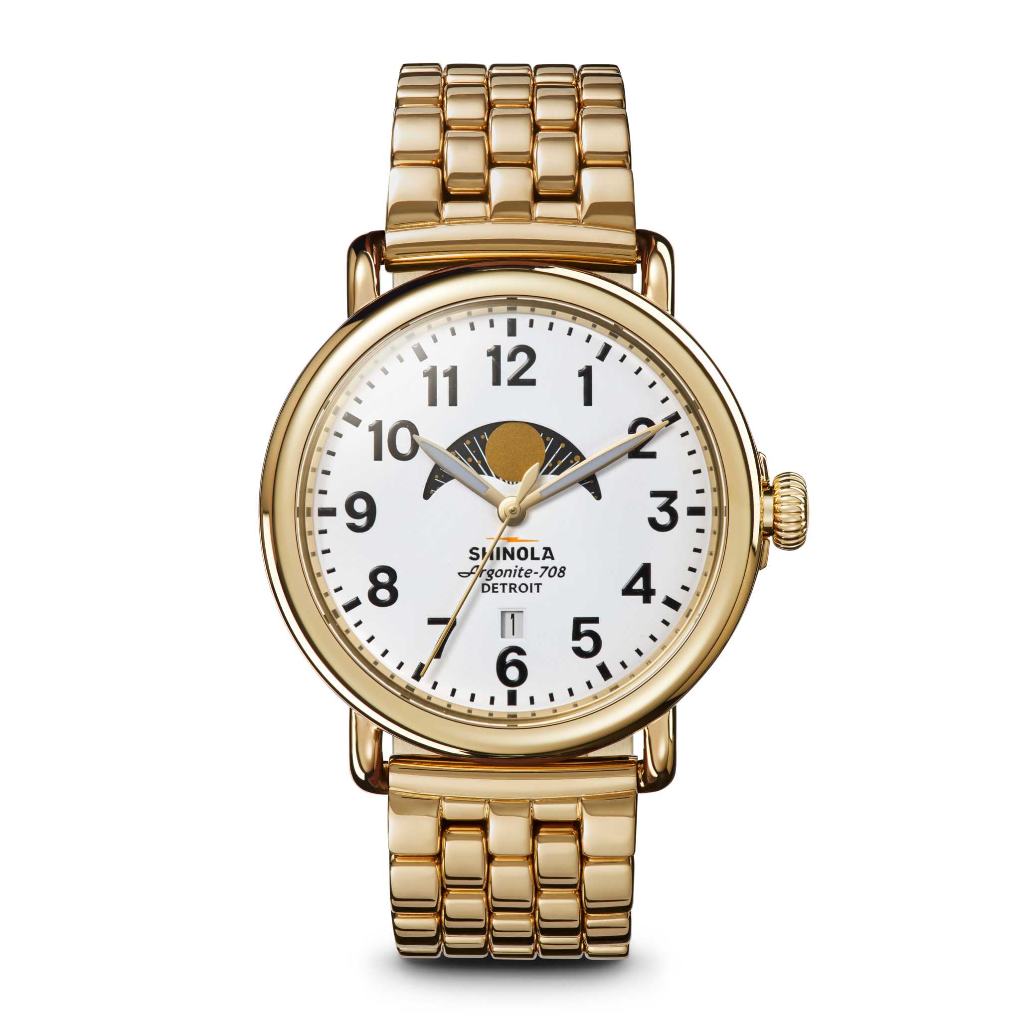 Runwell Moon Phase Watch - White