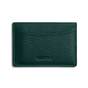 Leather 3 Pocket Card Case - Forest