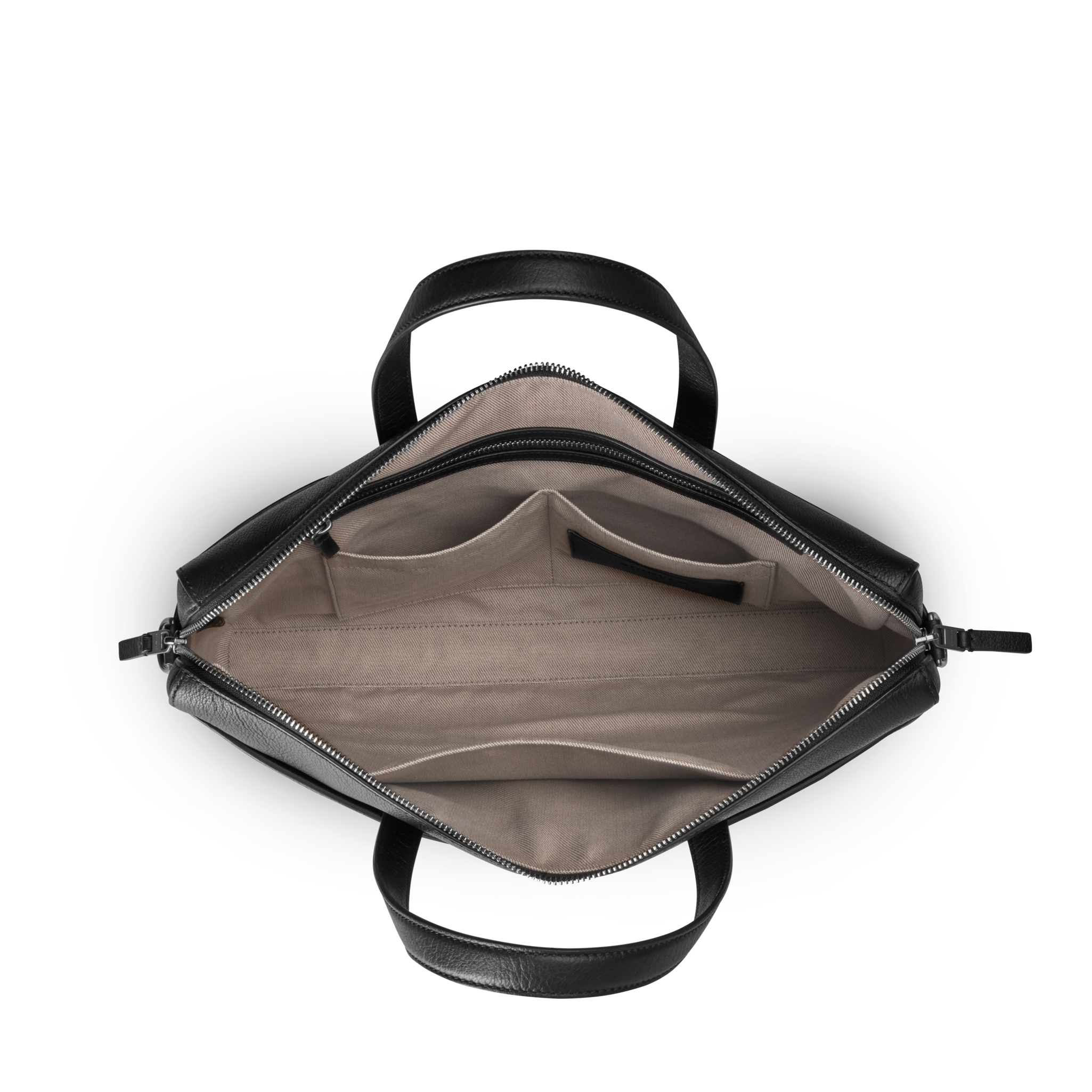 Canfield Briefcase - Black Pebbled Leather - Image 3