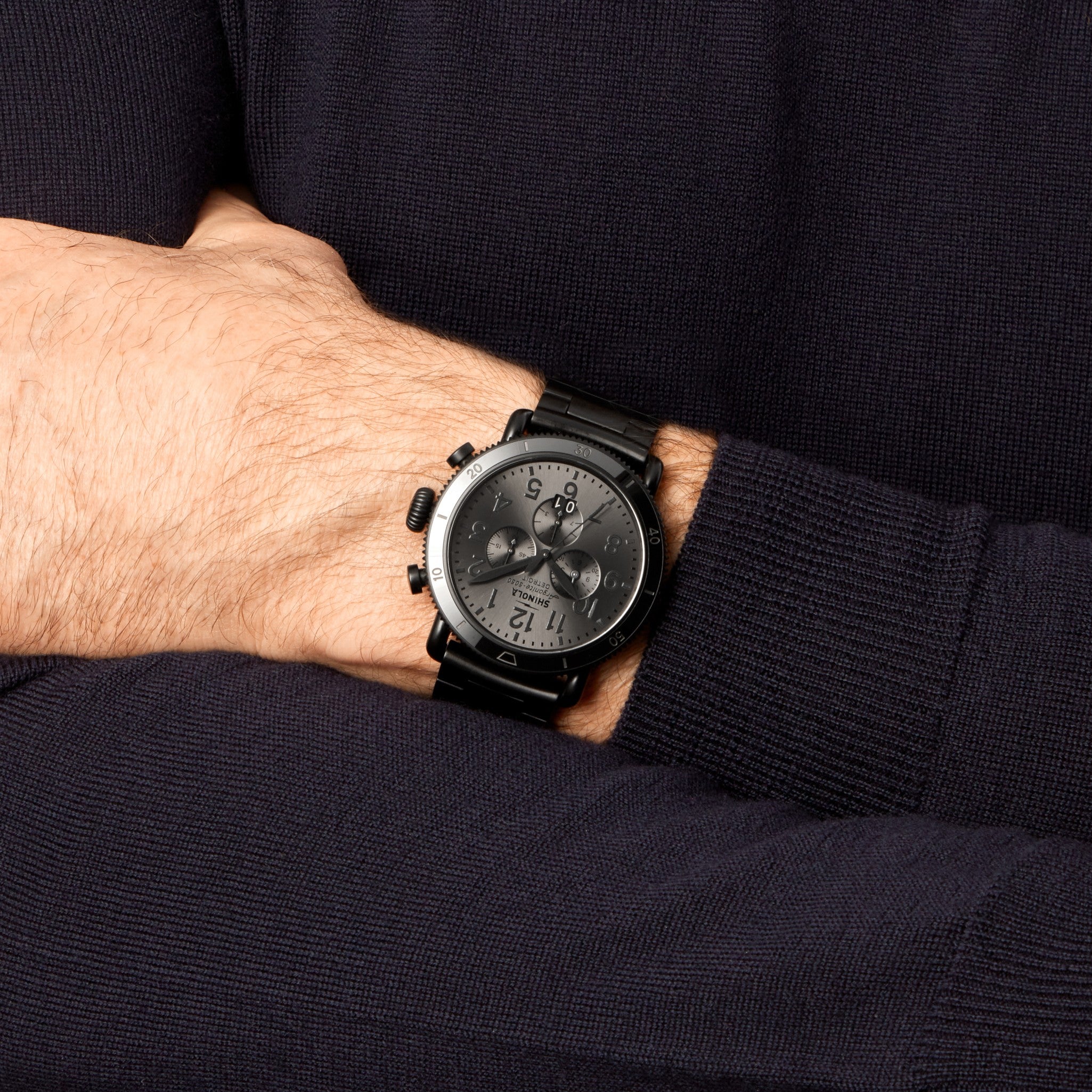 Runwell Sport Chronograph Watch - Gunmetal - Image 2