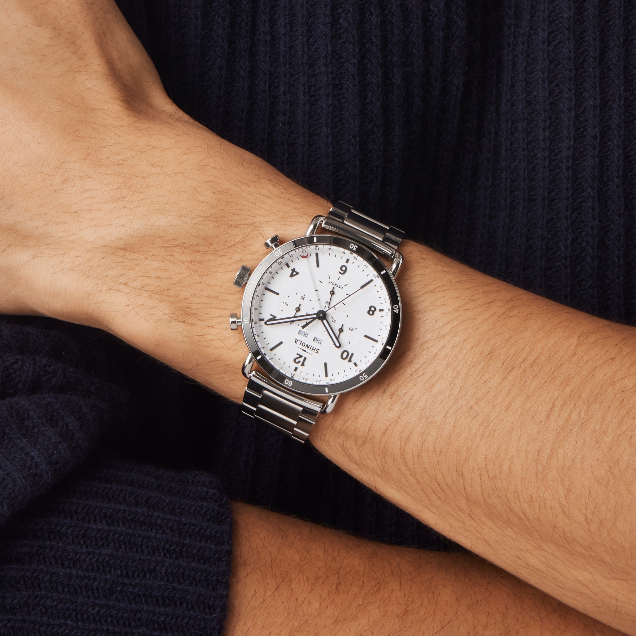 Canfield Sport Chronograph Watch - White - Image 2