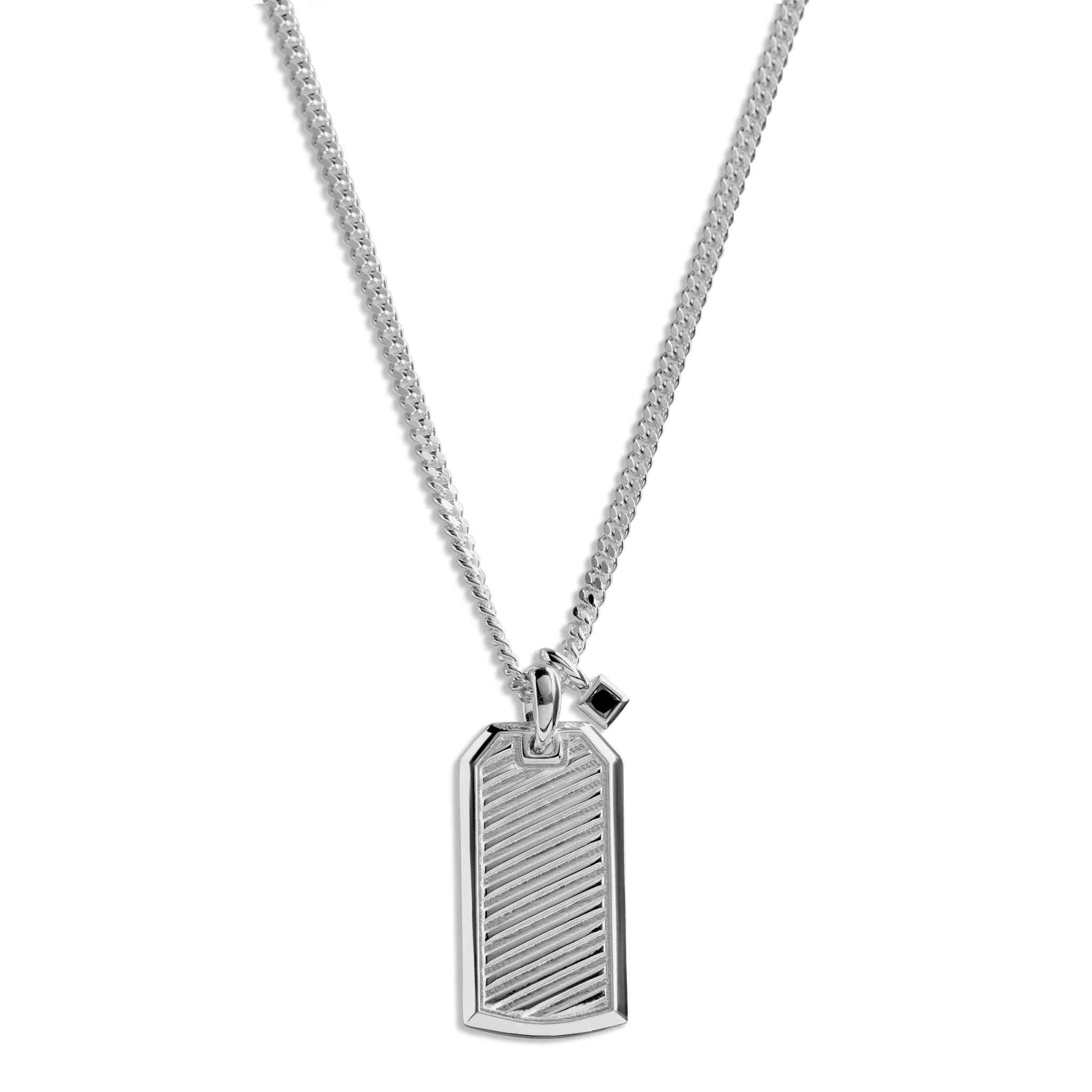 Ribbed Tag Necklace - Image 2