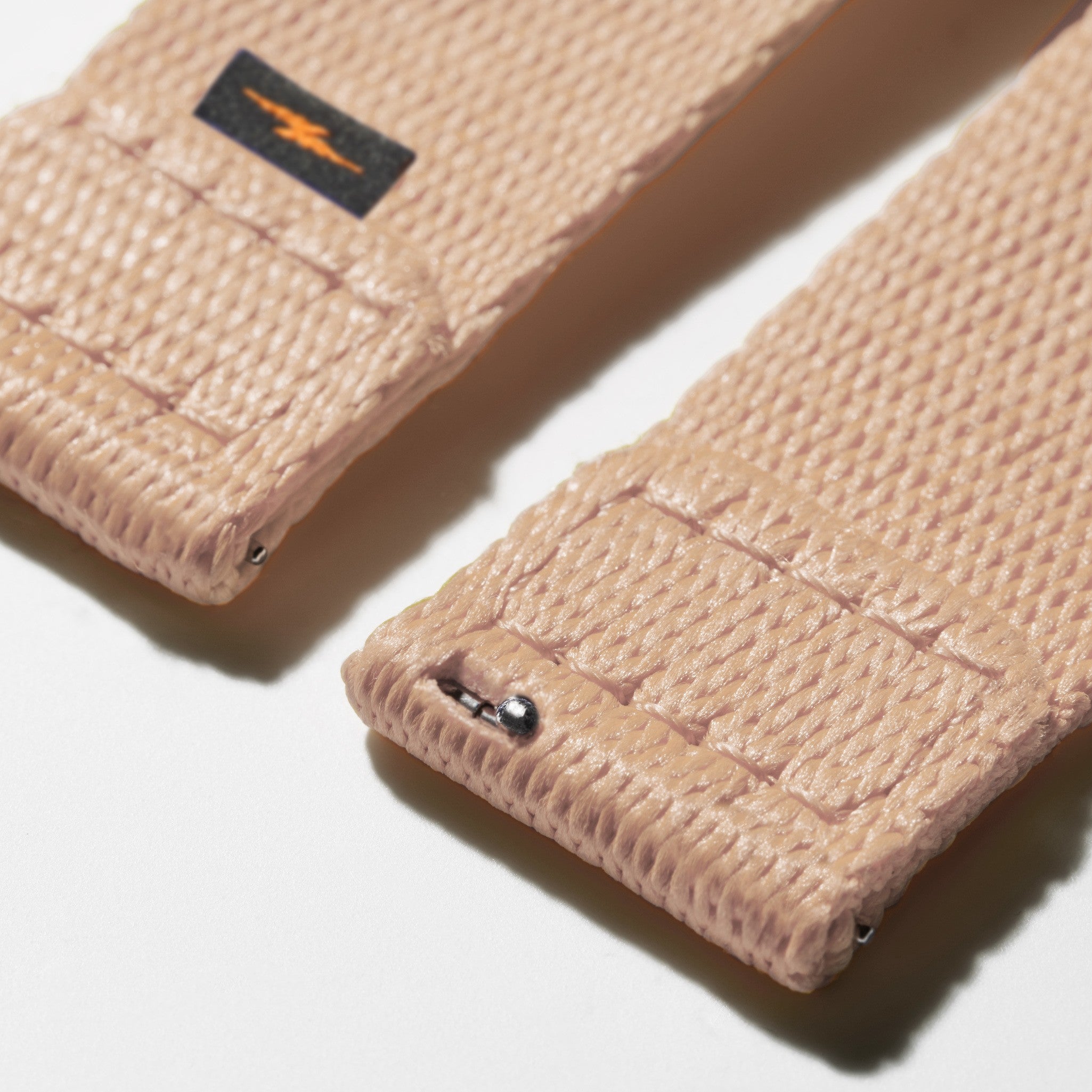 20mm Blush Split Nylon Apple Watch Strap - Blush - Image 3