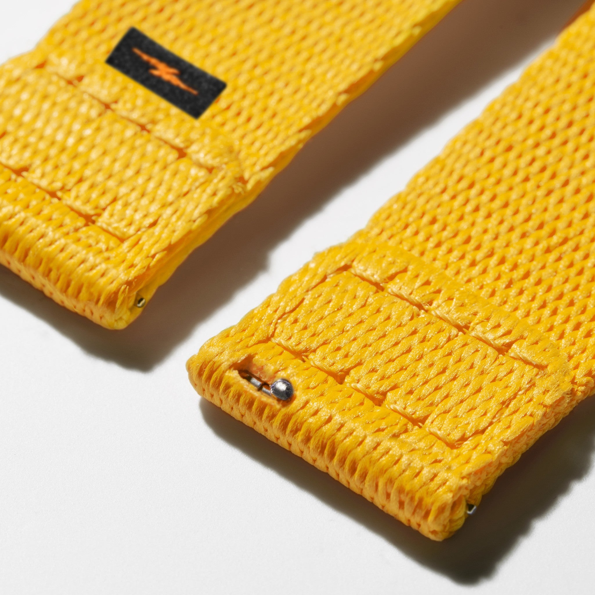 20mm Yellow Split Nylon Apple Watch Strap - Yellow - Image 3