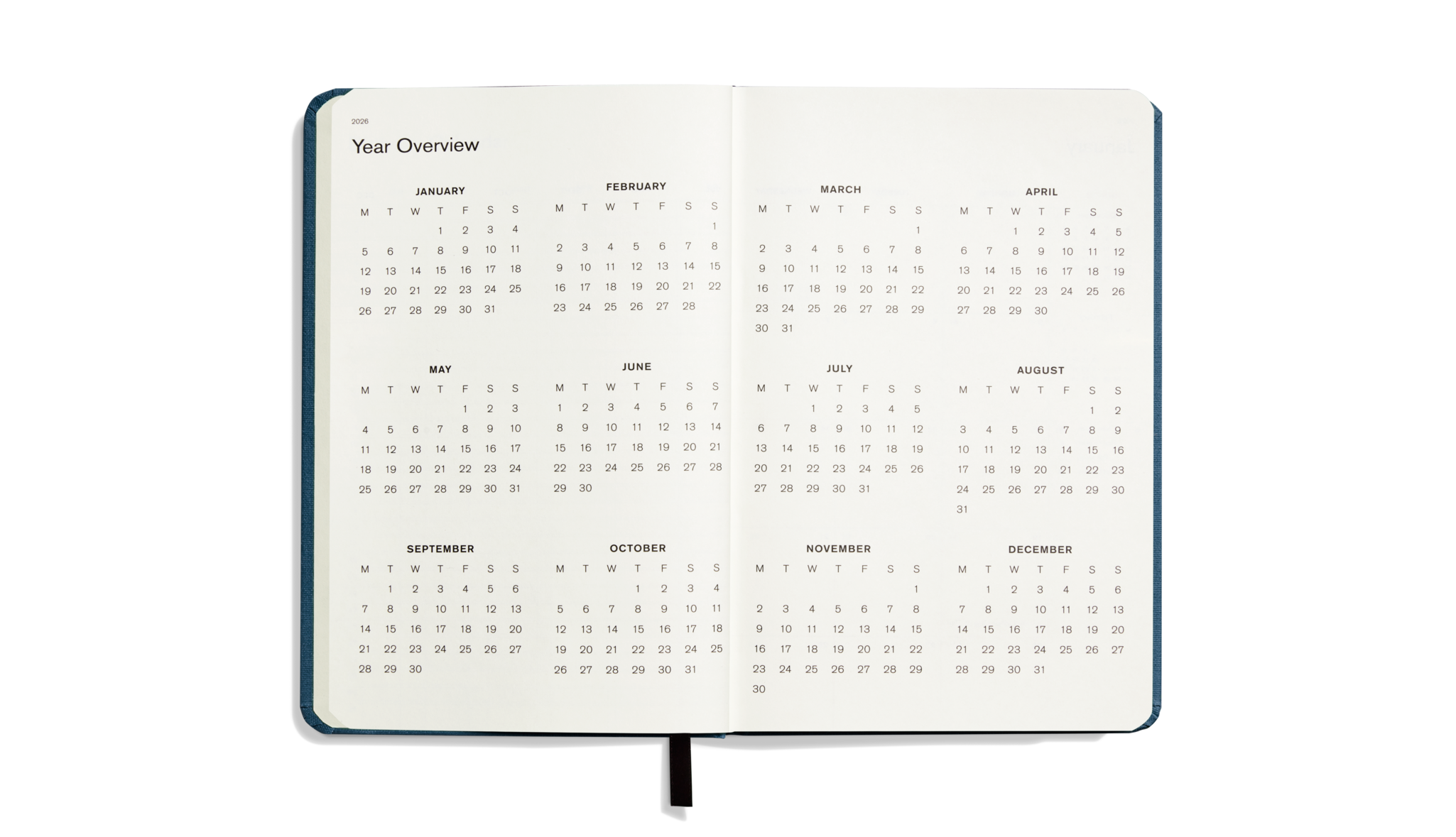 2026 12 Month Runwell Planner - Indigo - Image 4