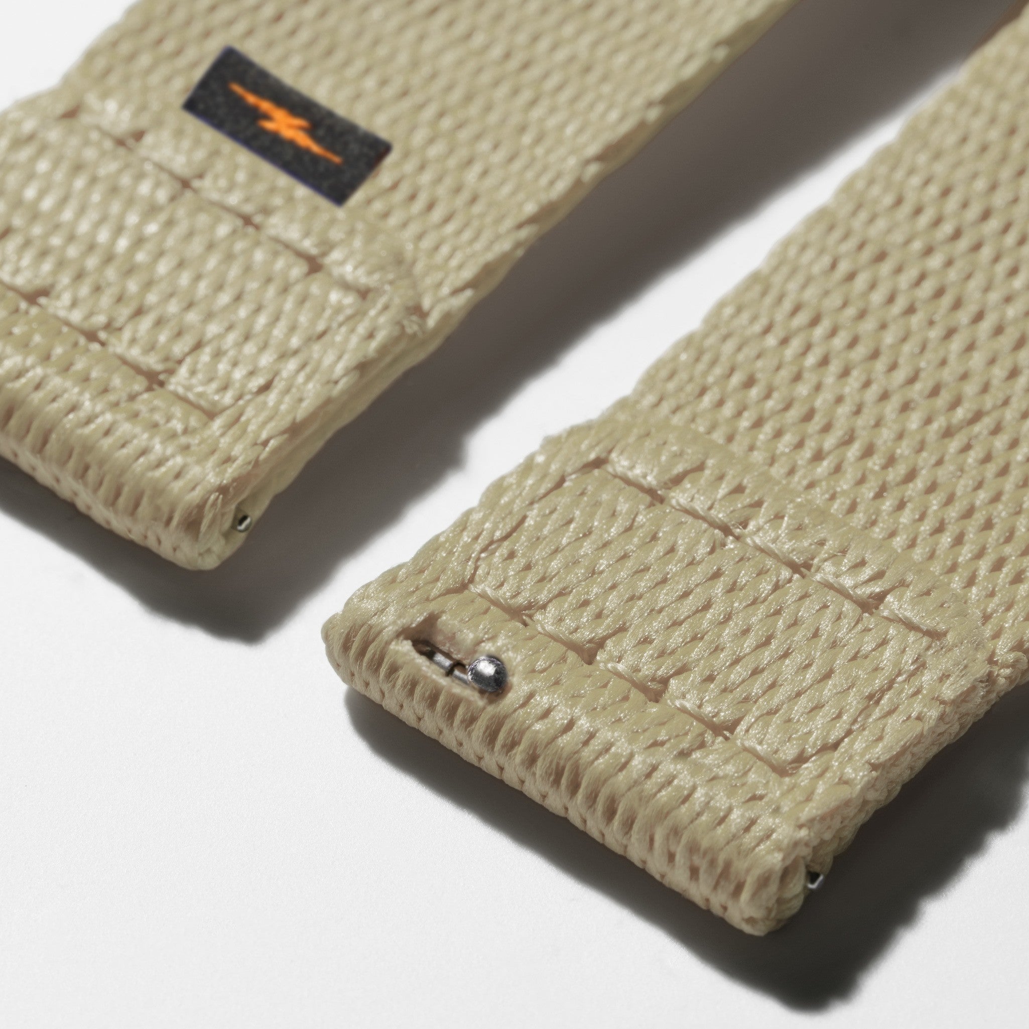 20mm Tan Split Nylon Apple Watch Strap - Tan - Image 3