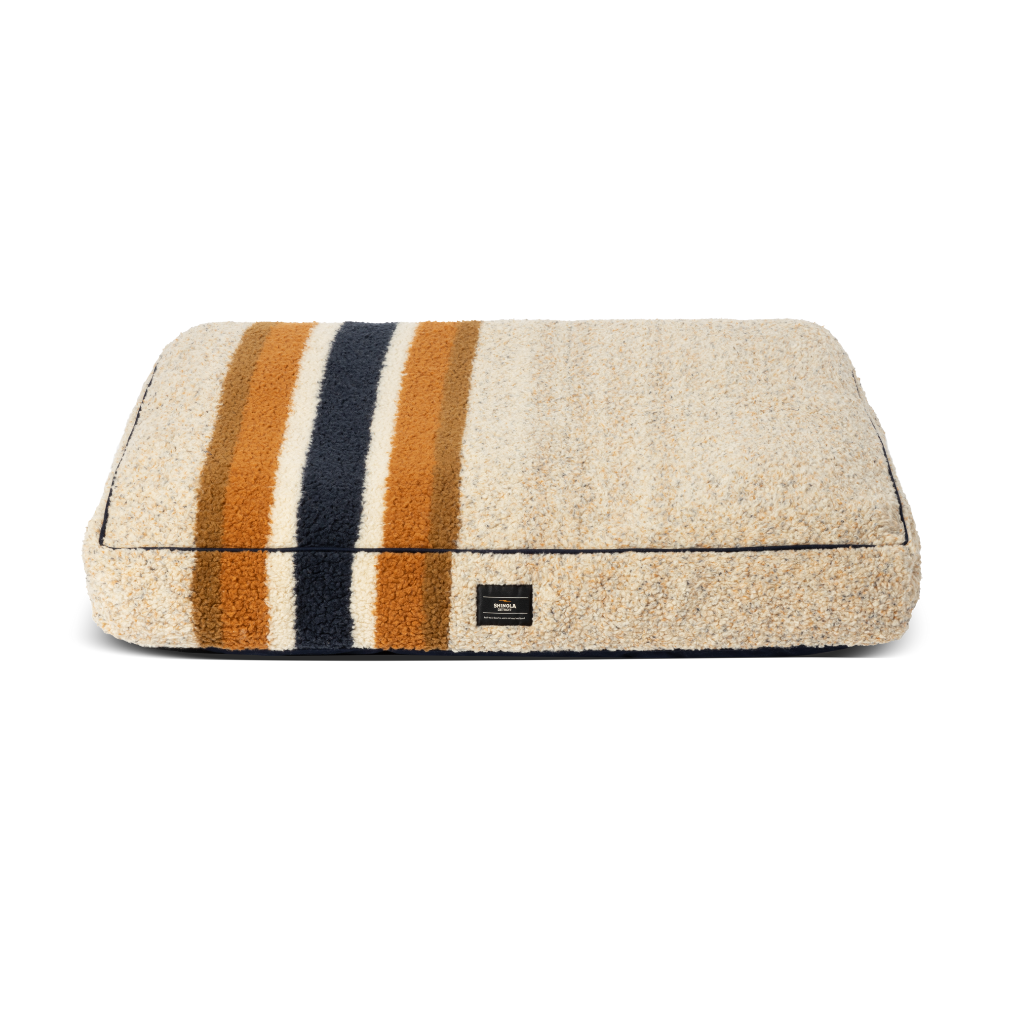 Napper Pillow Dog Bed - Stripe Brown - Image 5