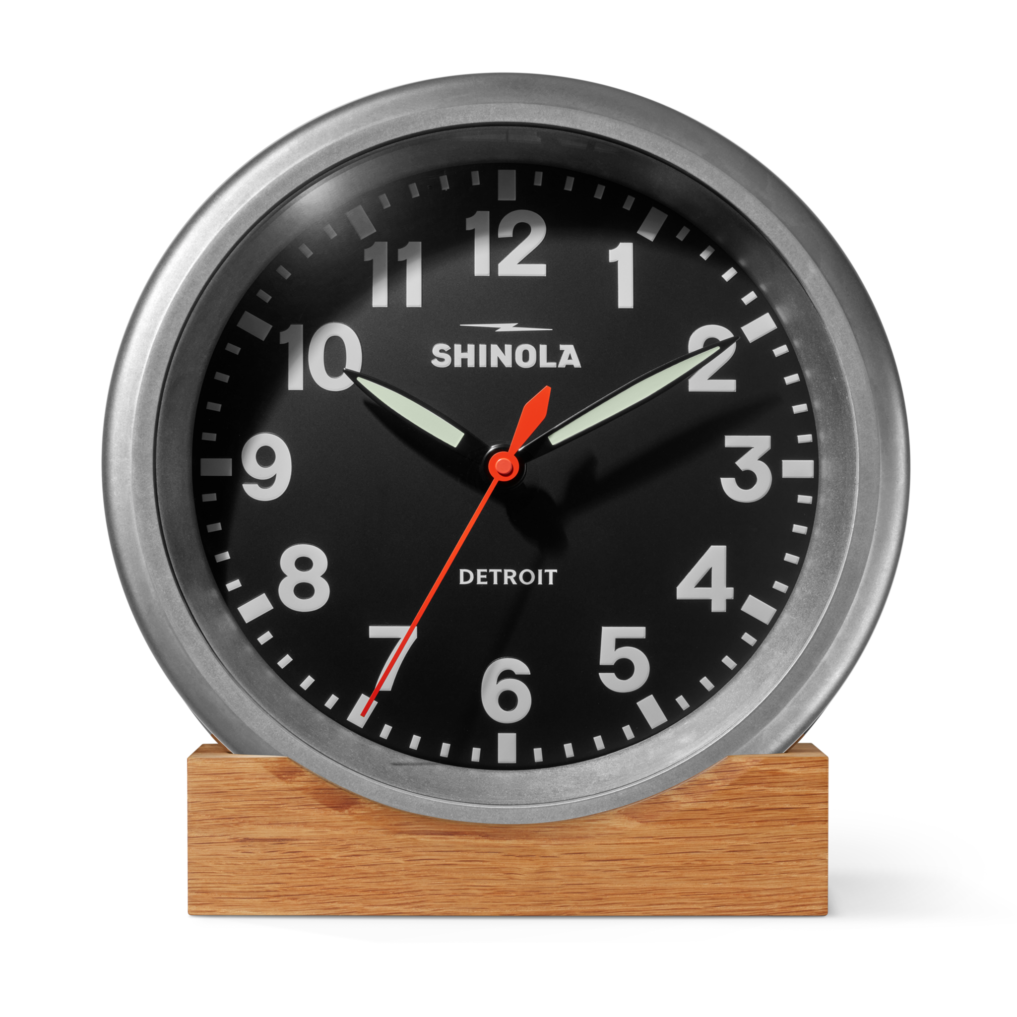 14 Runwell Clock - Tumbled Zinc/Black - Image 4