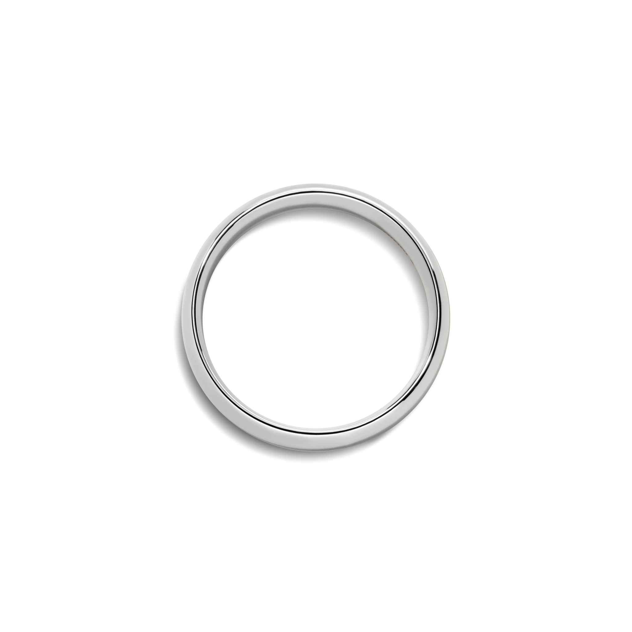 6mm Round White Gold Band - Image 2