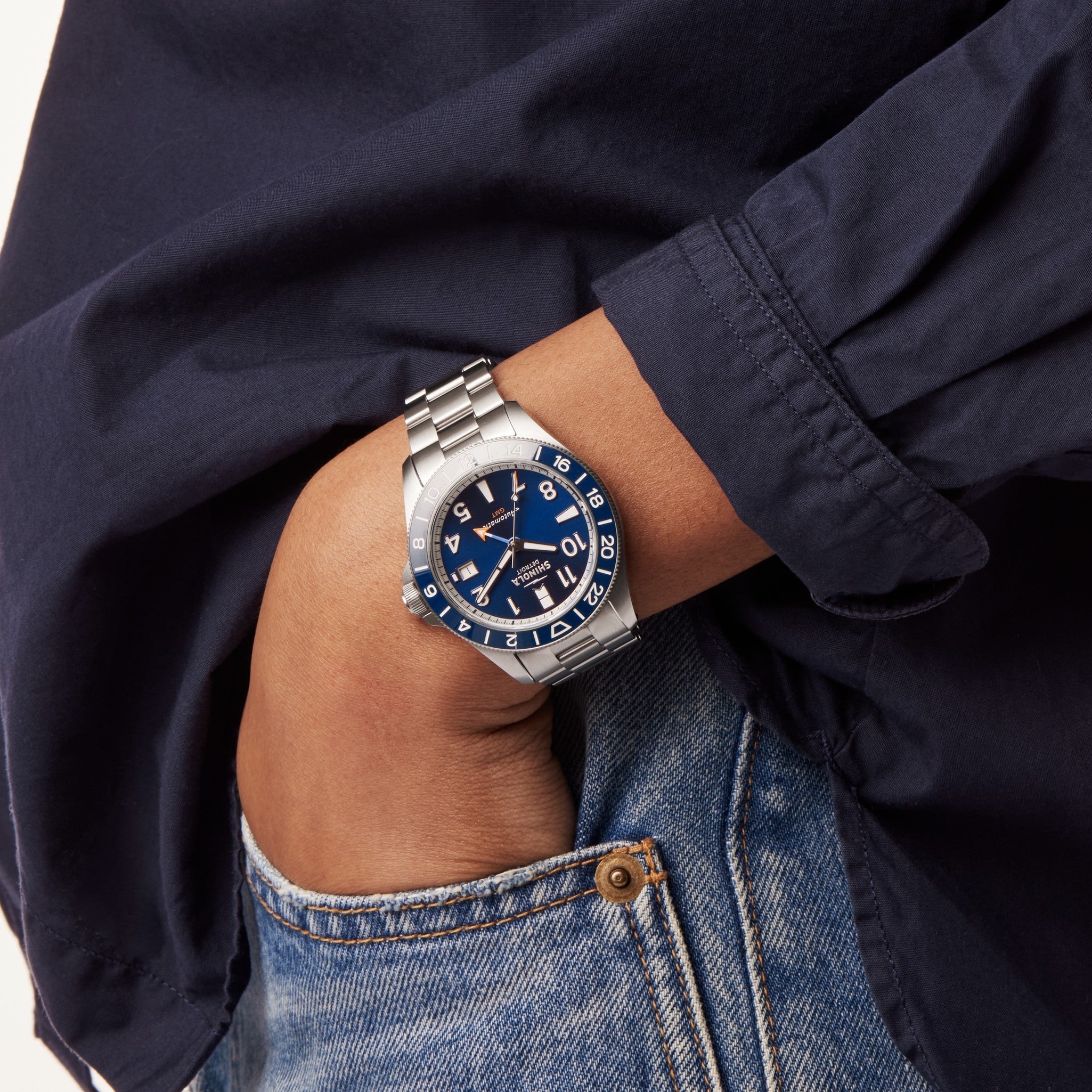 Monster GMT Automatic Watch - Navy - Image 2
