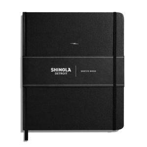 Large Hard Plain Sketchbook - Black