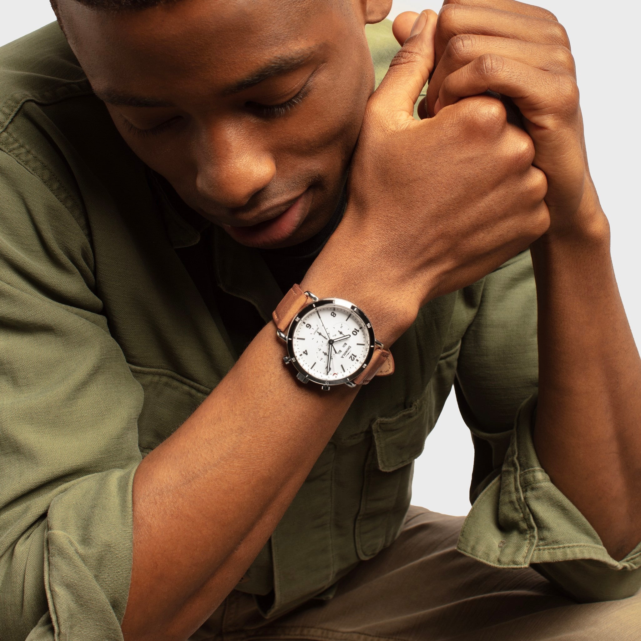 Canfield Sport Chronograph Watch - White - Image 2