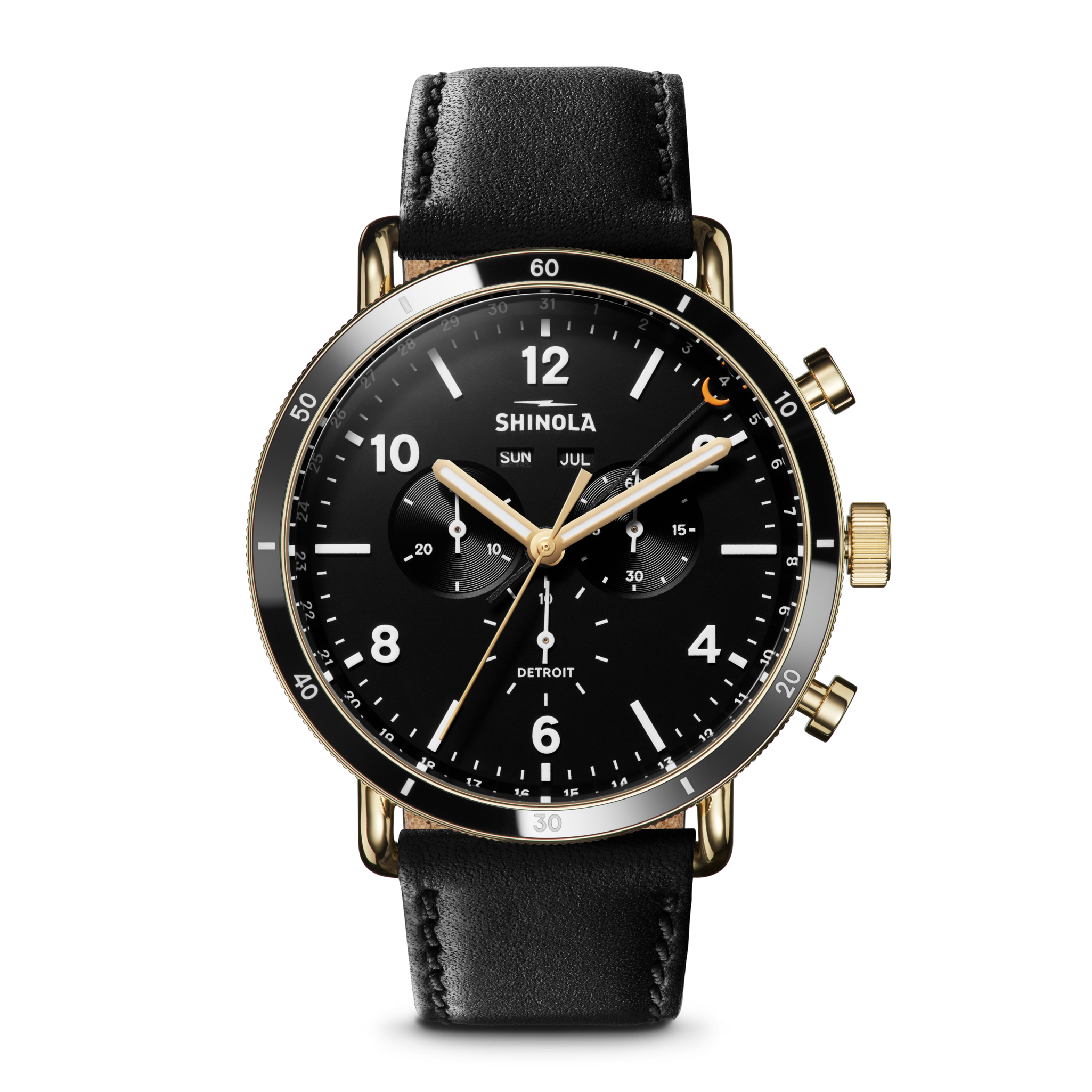 Canfield Sport Chronograph Watch - Matte Black