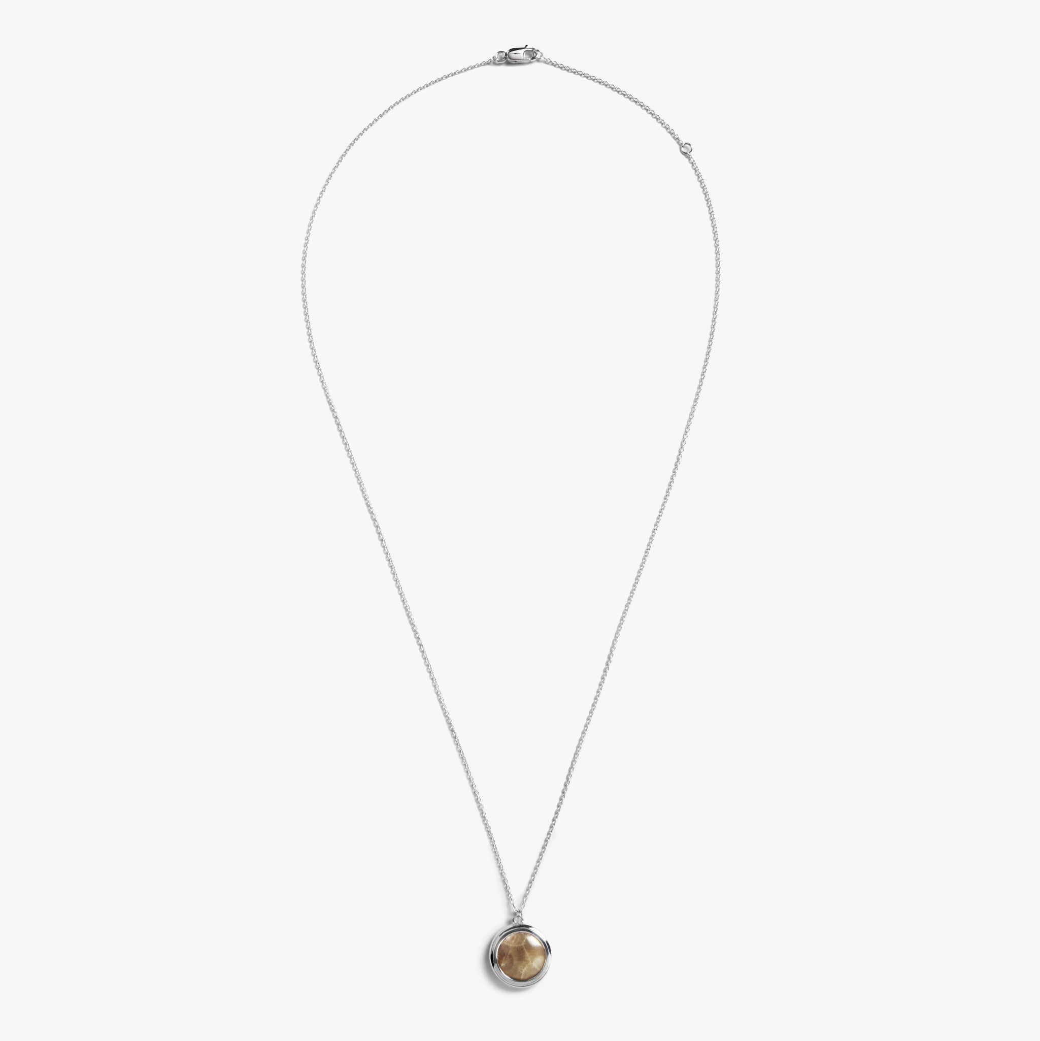 Heirloom Petoskey Pendant Necklace - Sterling Silver - Image 2