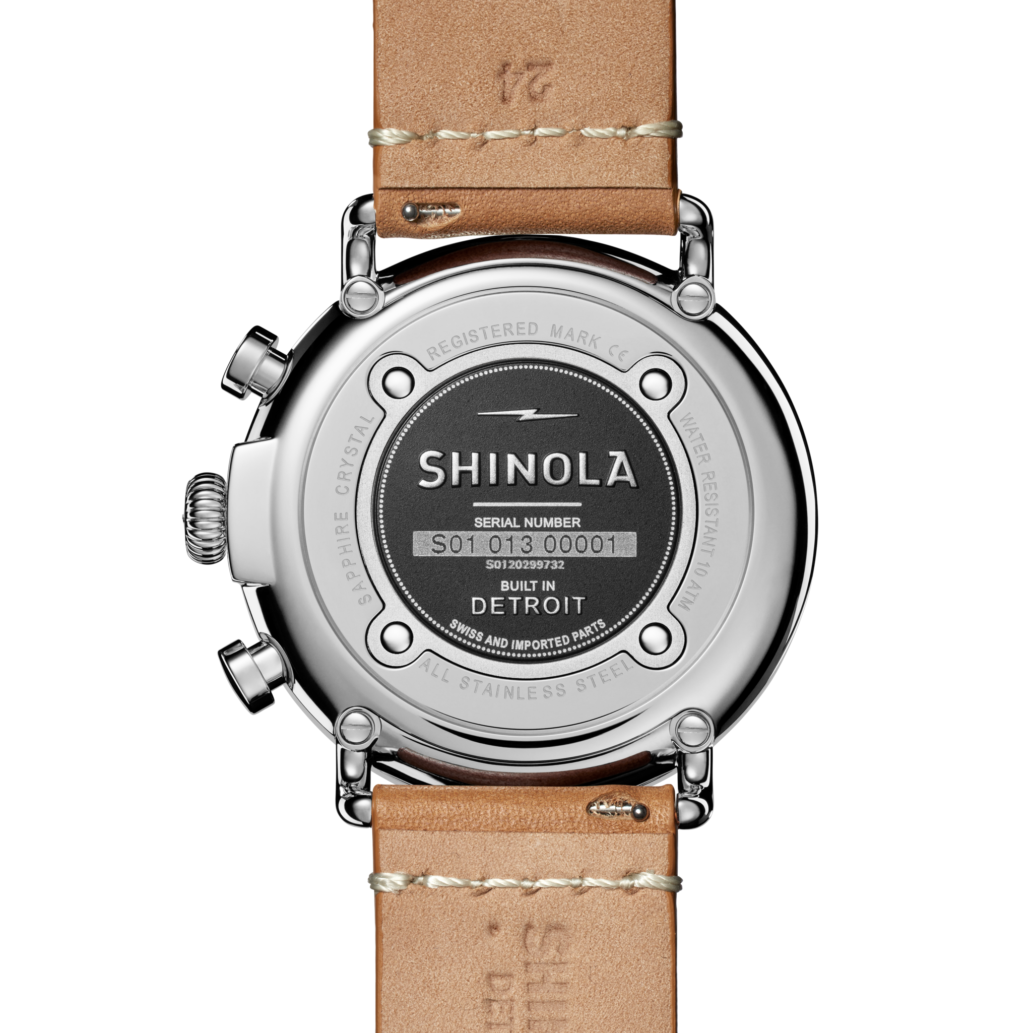 Runwell Chronograph Watch - White - Image 4