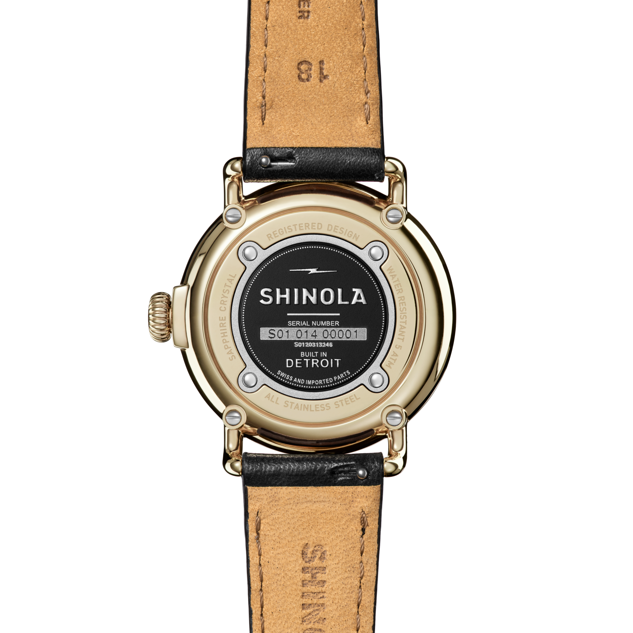 Runwell Watch - MOP Black Leather Strap - Image 4