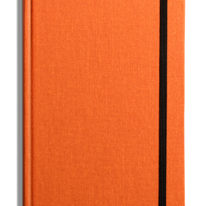 Medium Hard Ruled Journal - Bold Orange