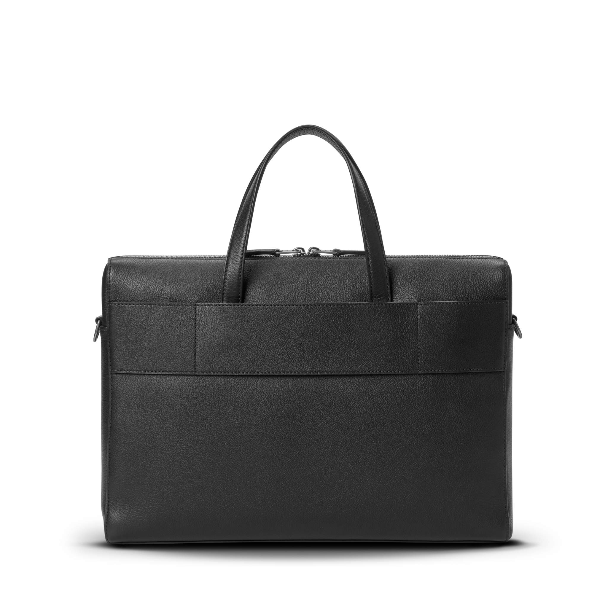 Canfield Briefcase - Black Pebbled Leather - Image 5