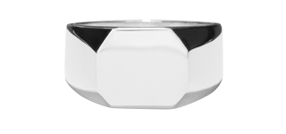 Octagonal Signet Ring - Sterling Silver - Image 4
