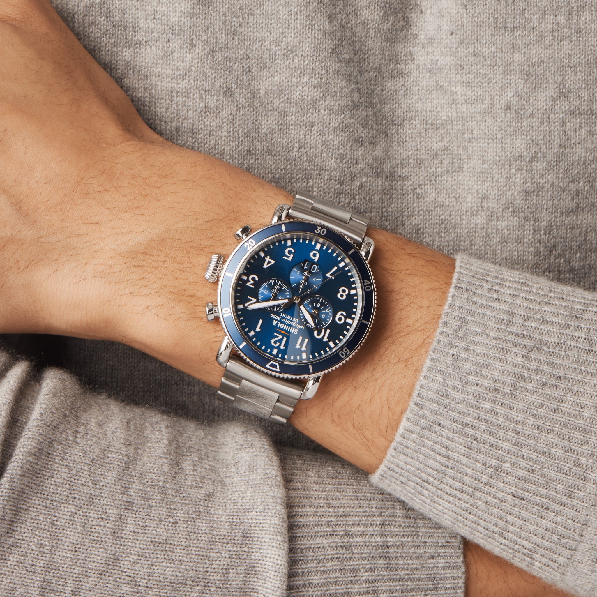 Runwell Sport Chronograph Watch - Midnight Blue - Image 2