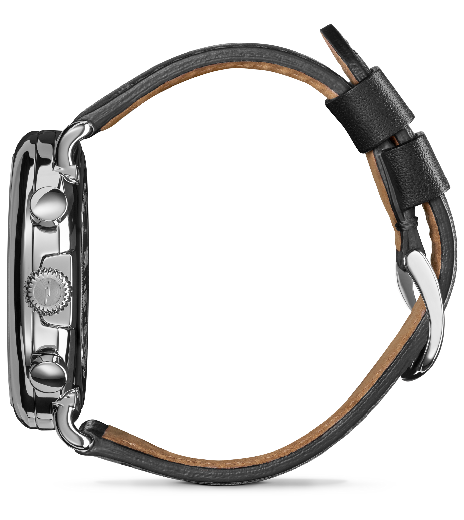 Runwell Chronograph Watch - Glossy Black - Image 5
