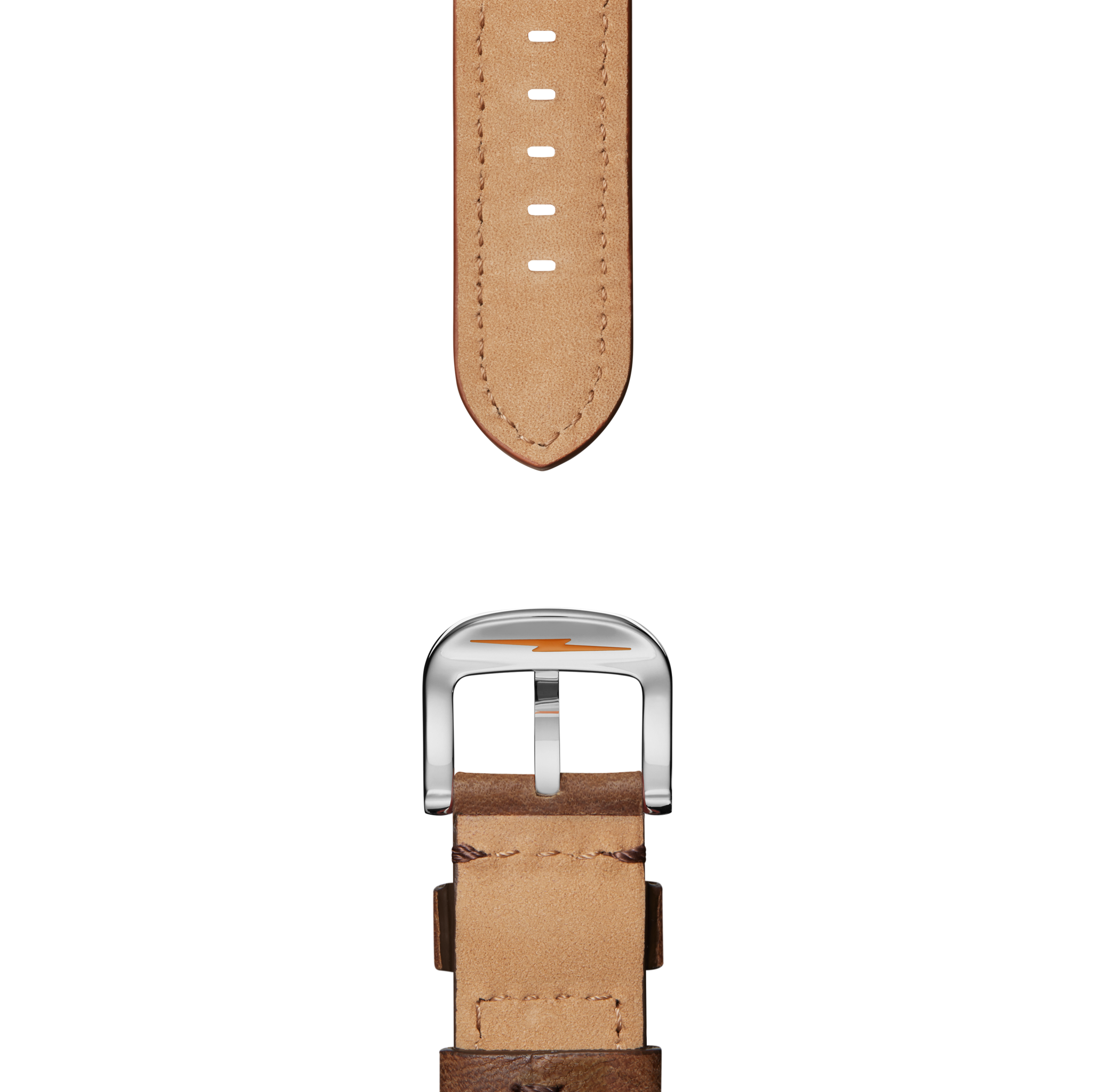 20mm British Tan Leather Watch Strap (XL) - British Tan - Image 2
