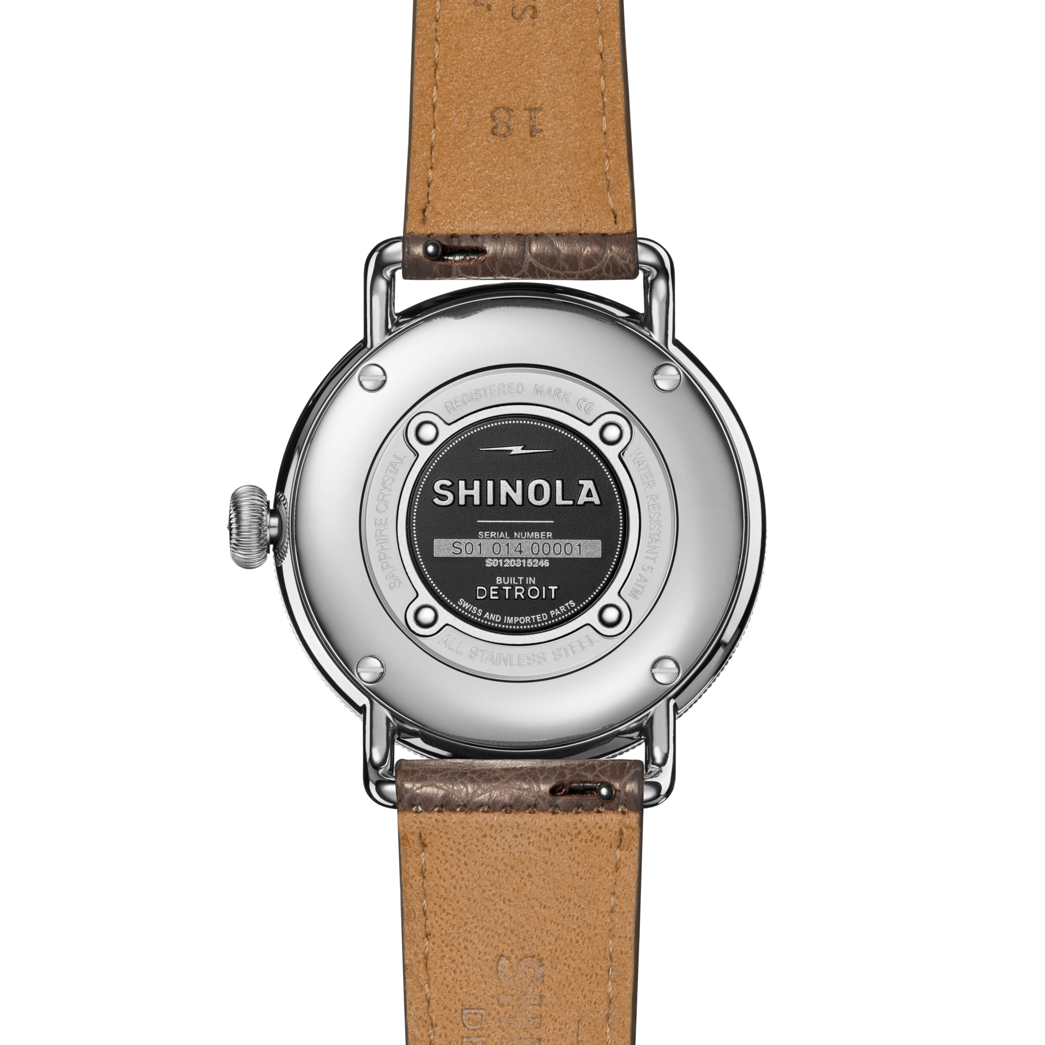 Canfield Watch - Gray Brown Alligator Strap - Image 3