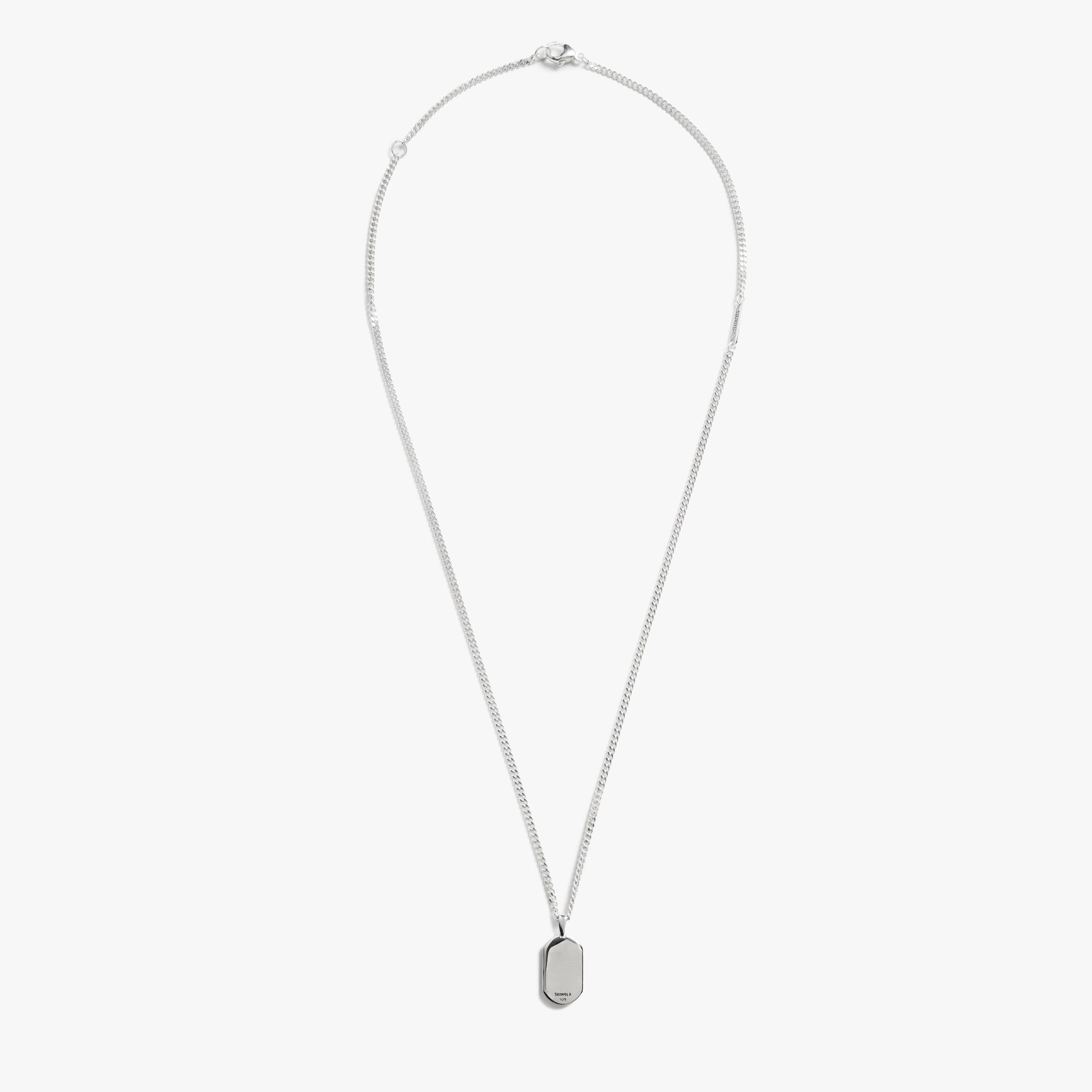 21mm Petoskey Tag Necklace - Sterling Silver - Image 4