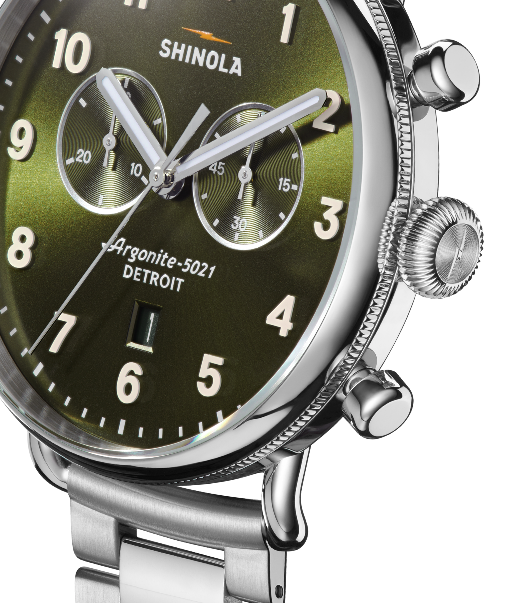 Canfield Chronograph Watch - Dark Olive - Image 8