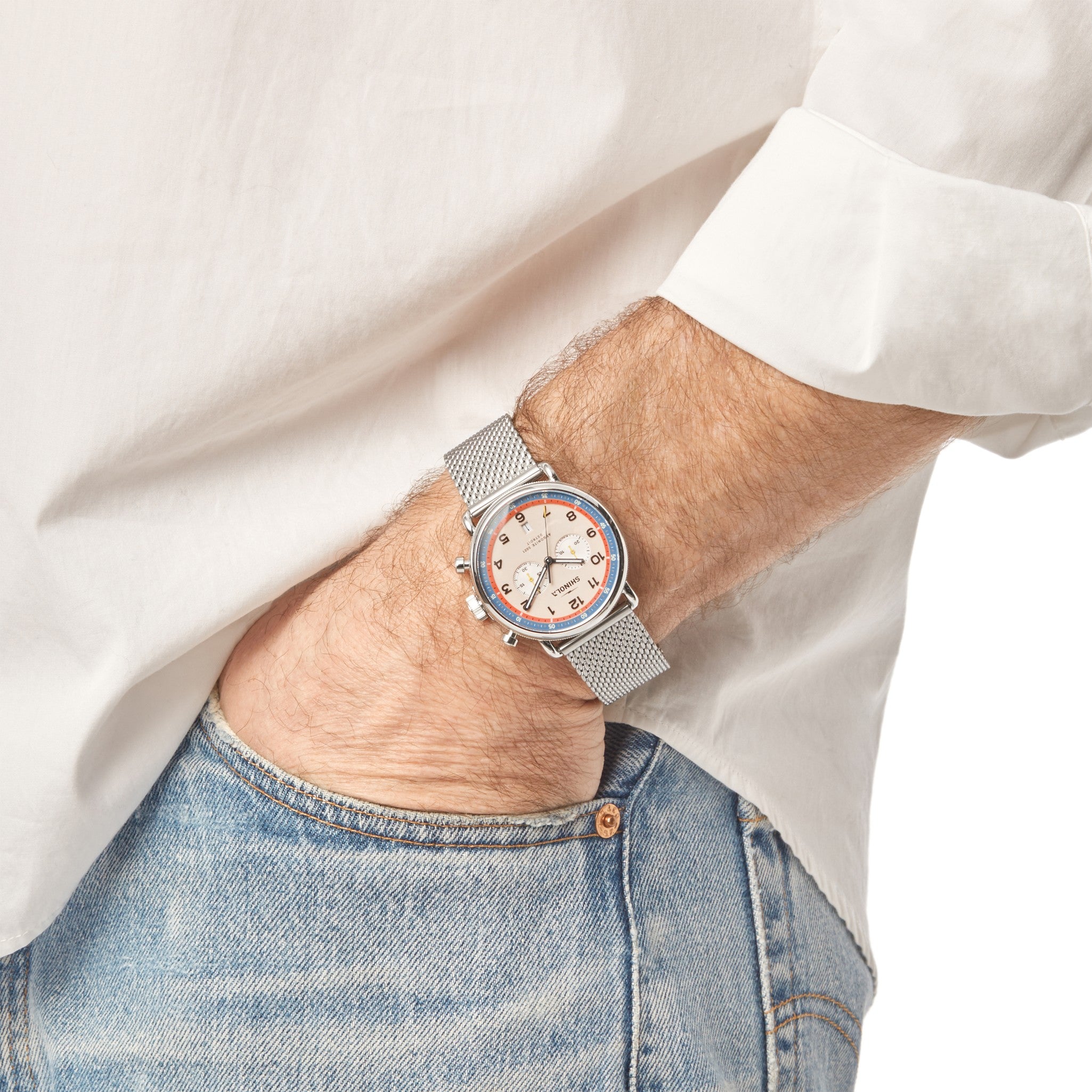 Canfield C56 Chronograph Watch - Cream - Image 2