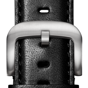 20mm Black Leather Apple Watch Strap - Black