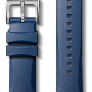22mm Midnight Blue Expandable Dive Rubber Watch Strap - Midnight Blue