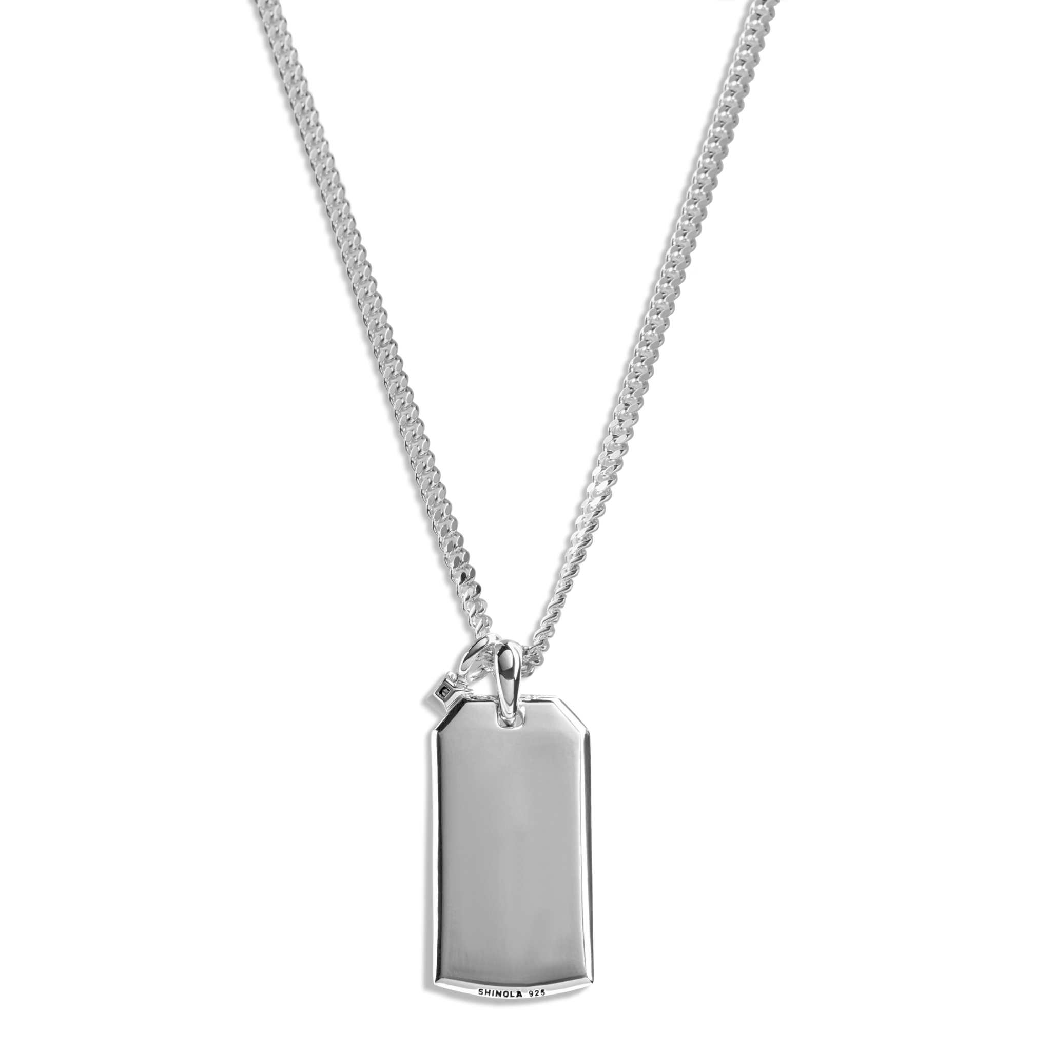 Ribbed Tag Necklace - Image 3
