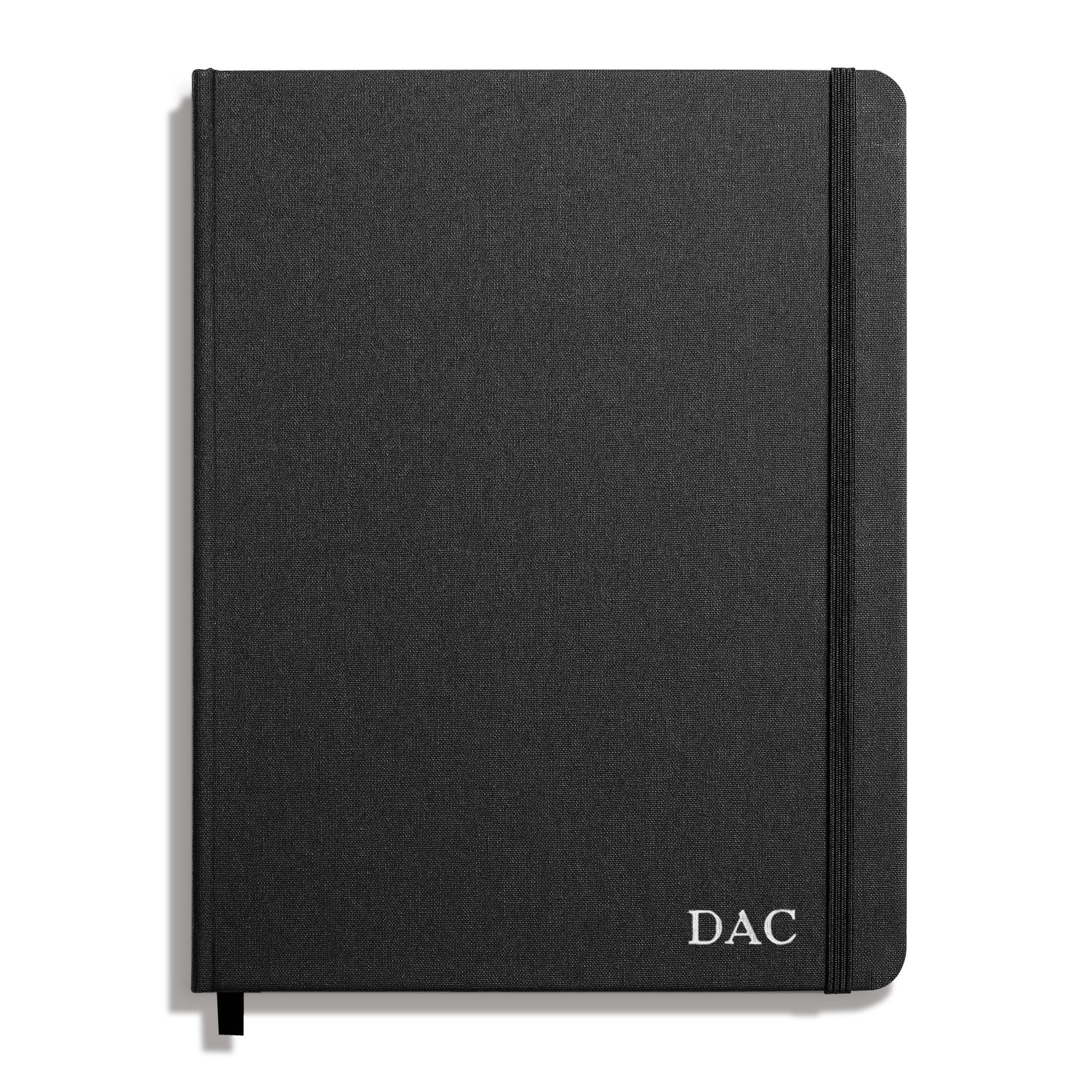 Large Hard Plain Journal - Black