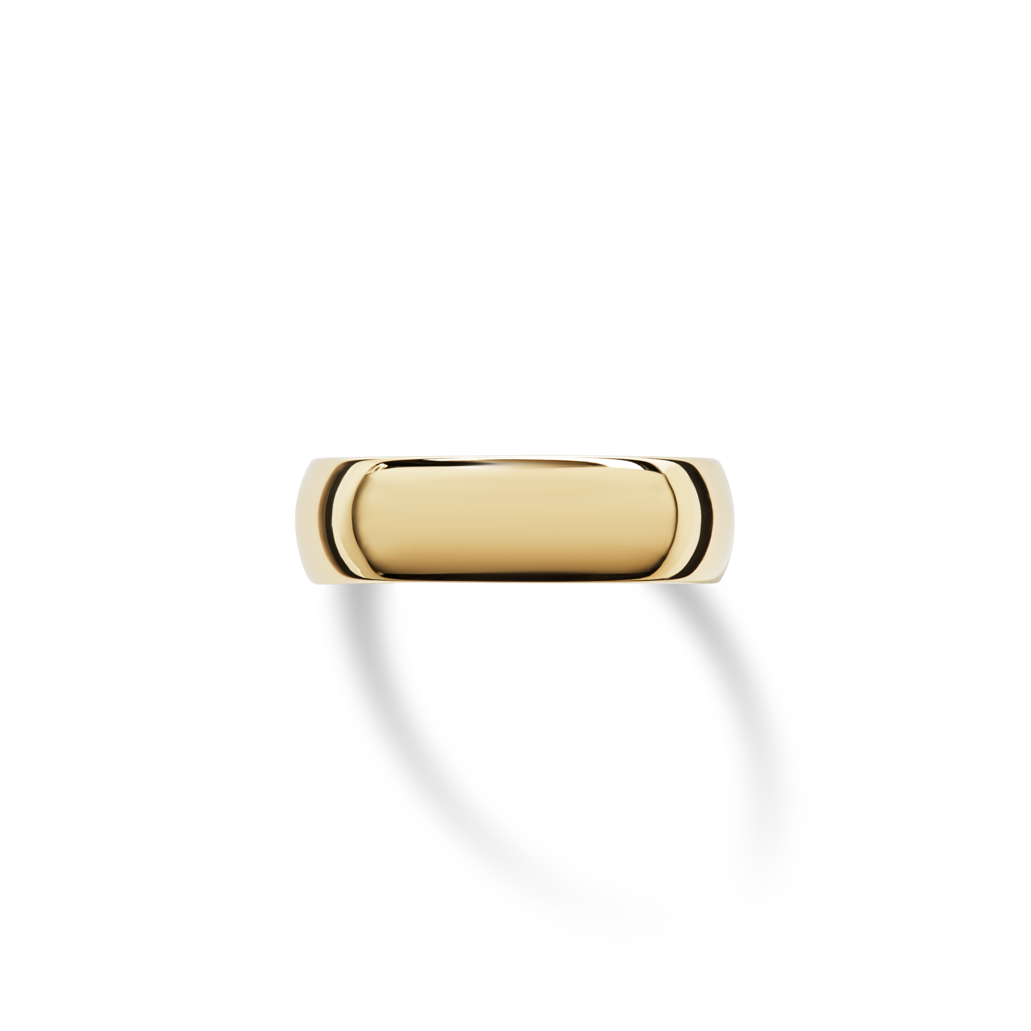 6mm Round Yellow Gold Band - Image 3