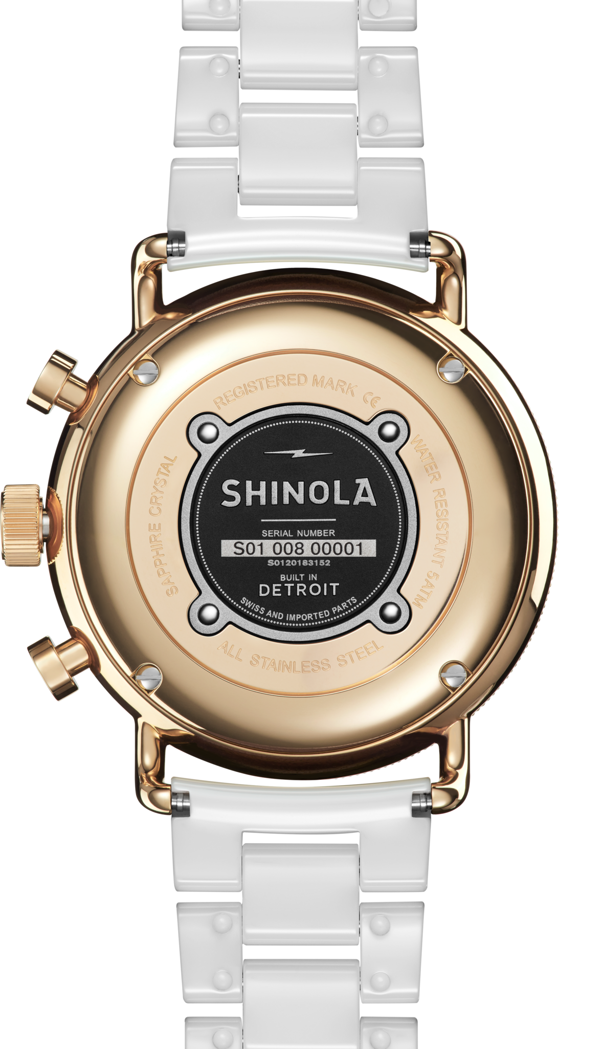 Canfield Sport Chronograph Watch - Soft White - Image 4