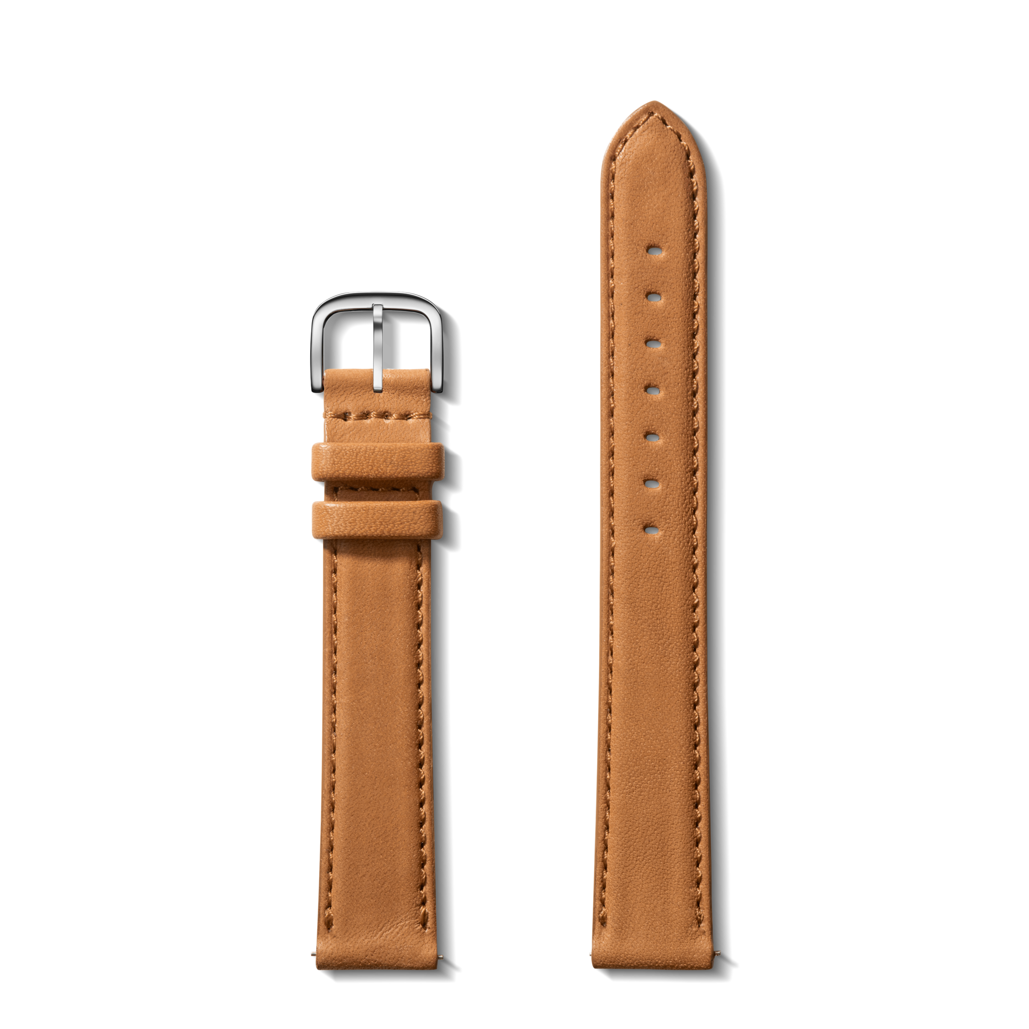 18mm Bourbon Leather Watch Strap - Extra Long - Bourbon