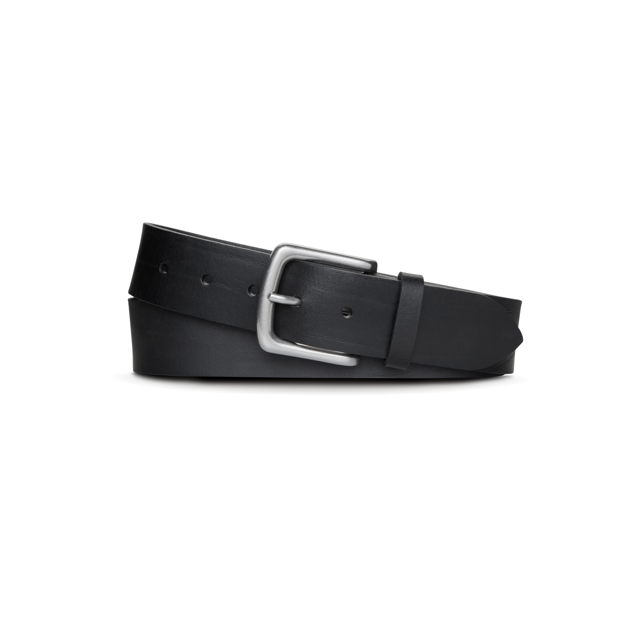 1 1/2 Essential Belt Natural Leather - Black