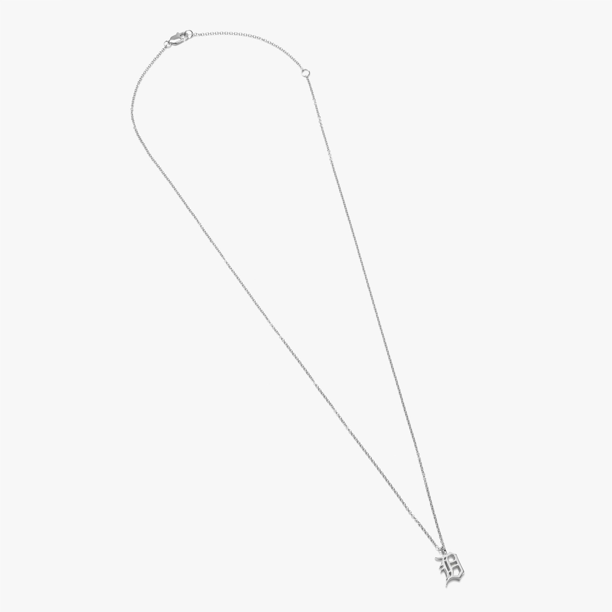 Detroit D Charm Necklace - Sterling Silver - Image 3