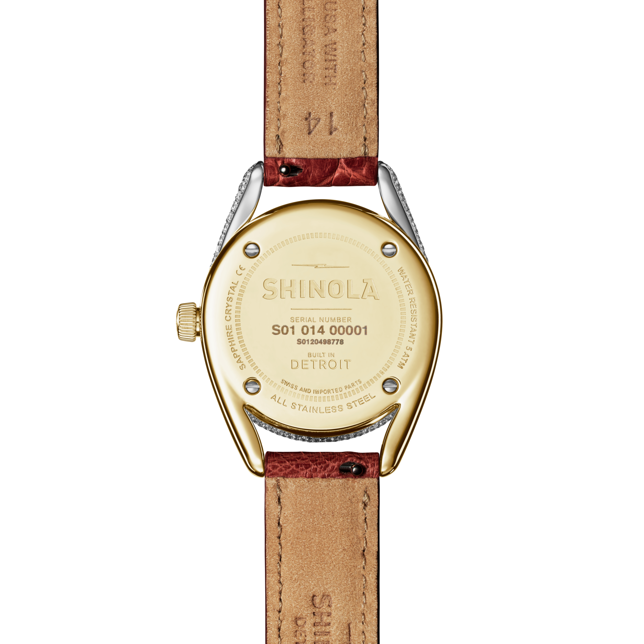 Diamond Derby Watch - Auburn Alligator Strap - Image 3