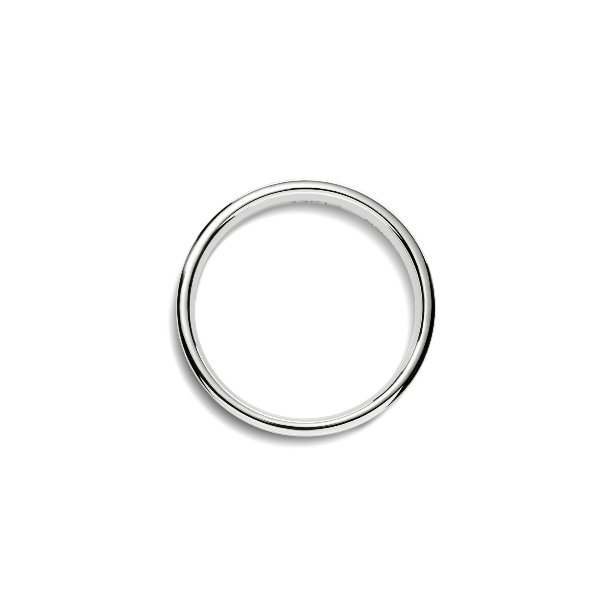 4mm Flat White Gold Band - Image 2