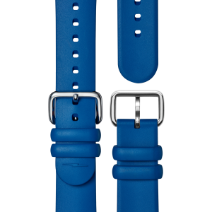 20mm Rubber Strap - Blue Dash Loop